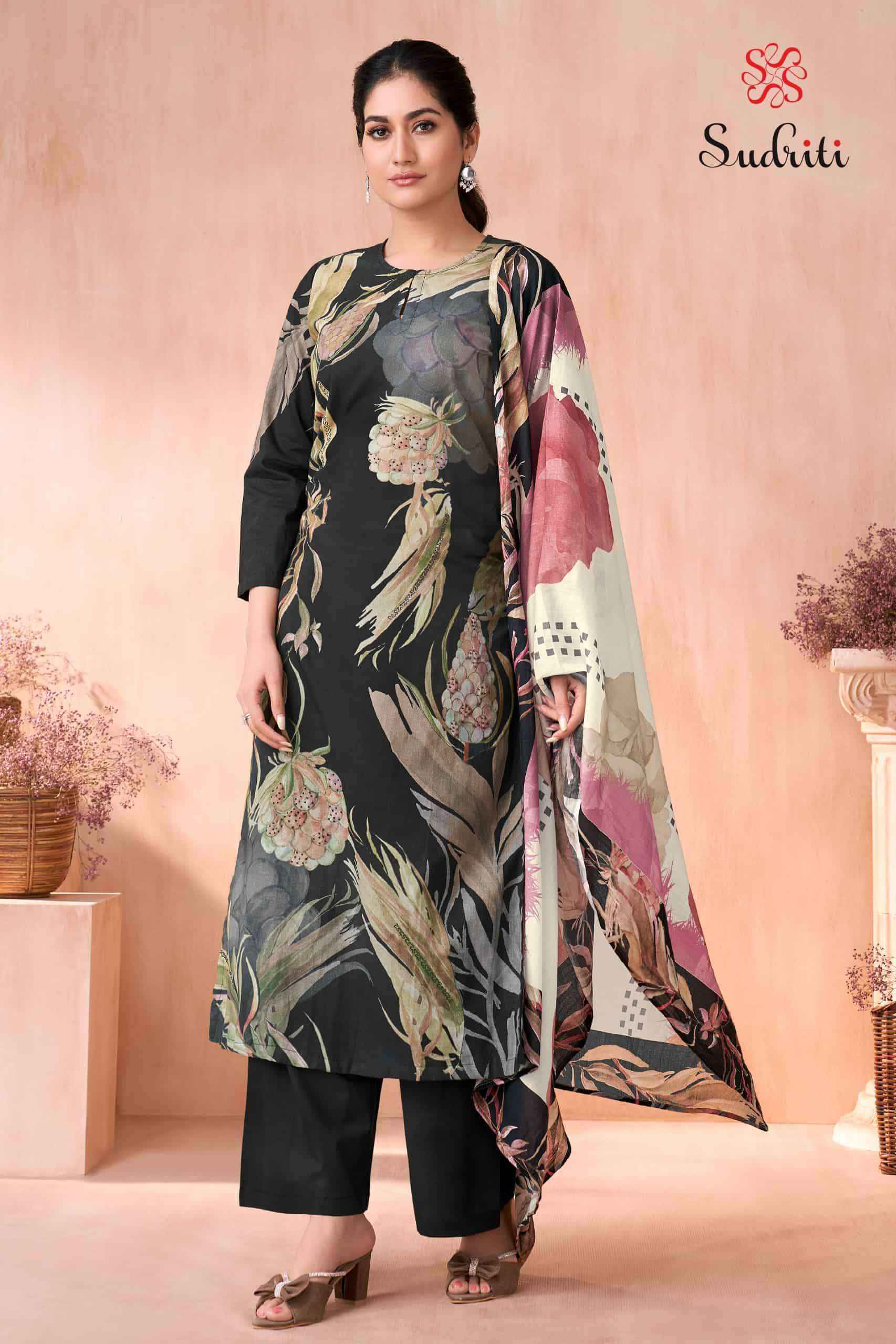 Sudriti Olivia Cotton Dress Material Collection ( 6 Pcs Catalog )