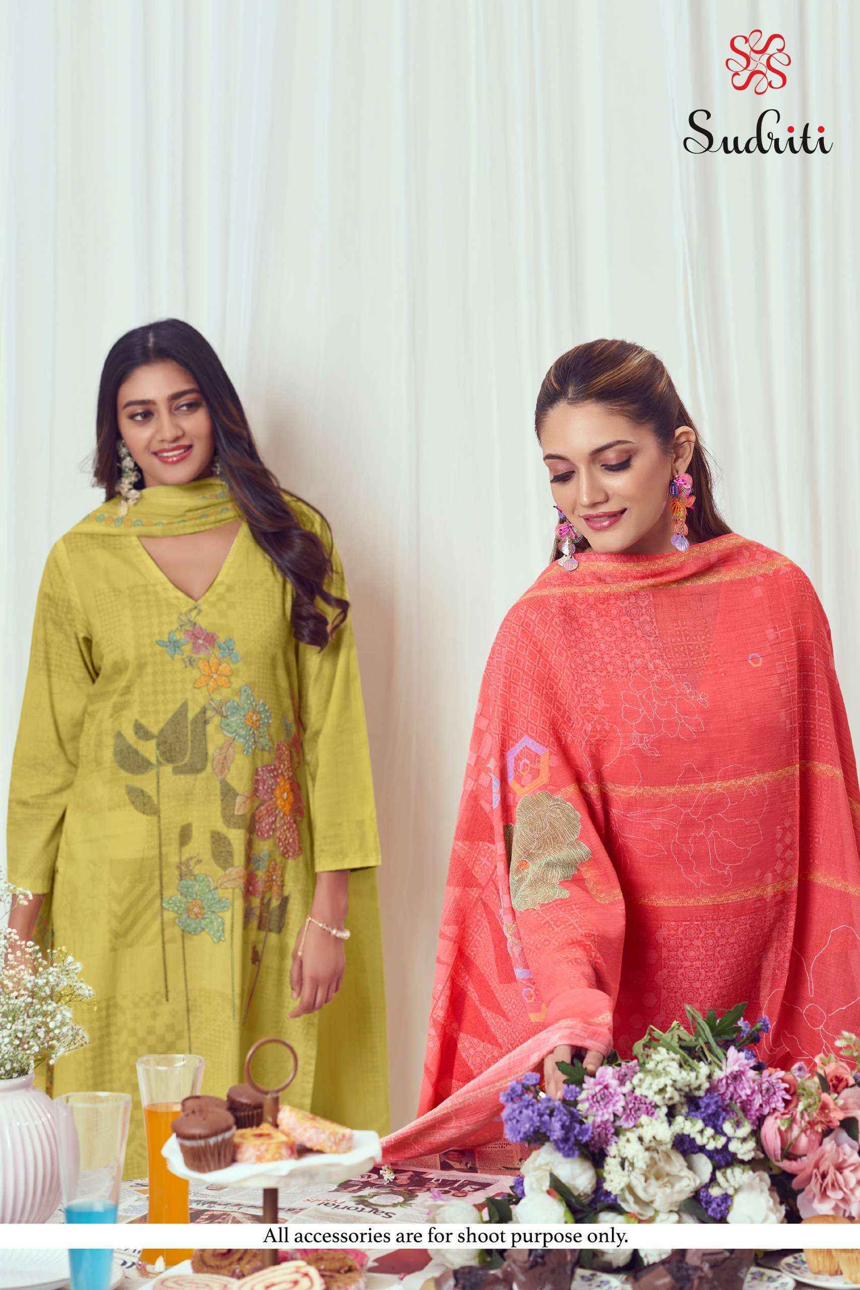 Sudriti Zareen Cotton Dress Material Collection ( 6 Pcs Catalog )