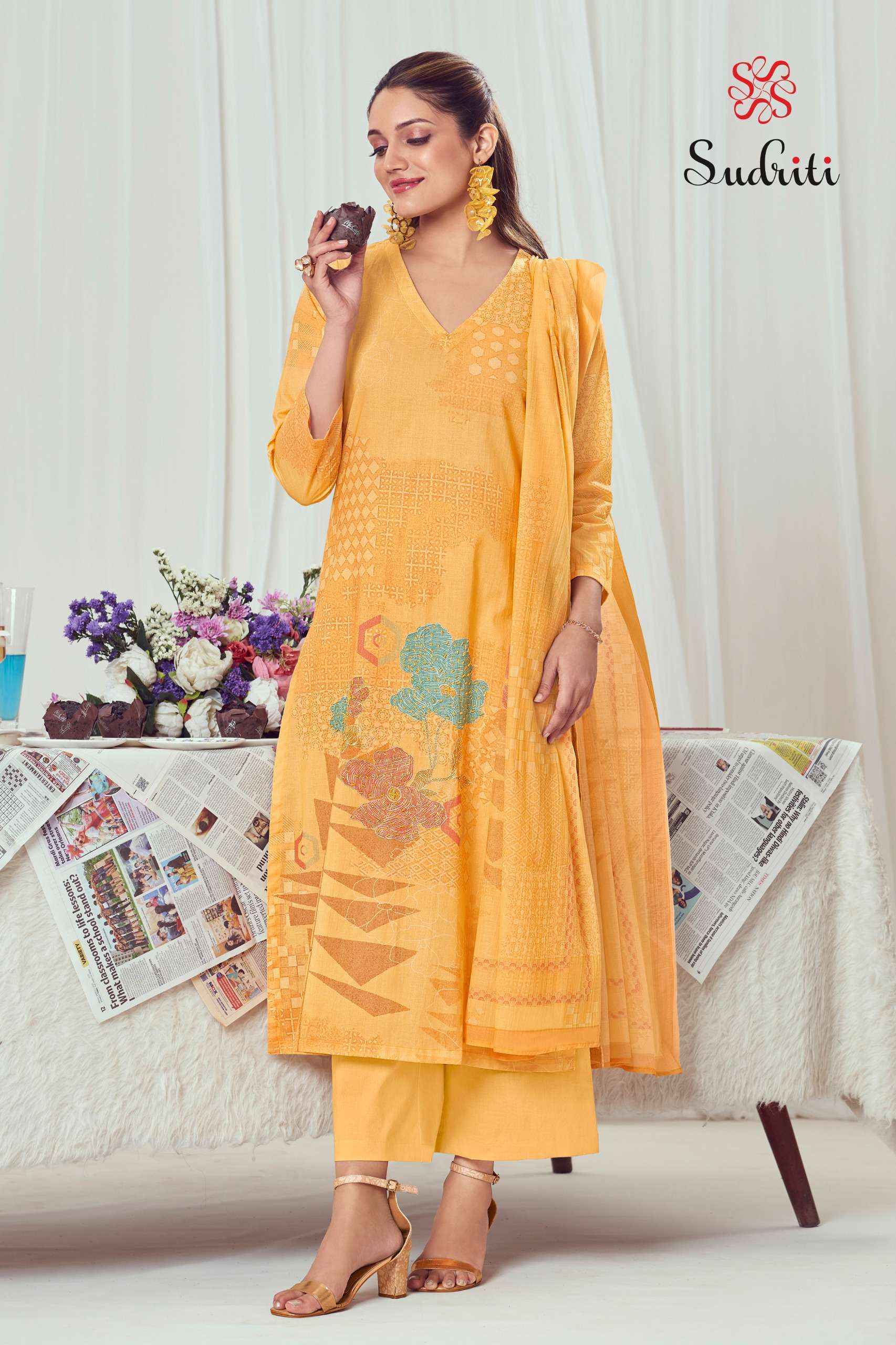 Sudriti Zareen Cotton Dress Material Collection ( 6 Pcs Catalog )
