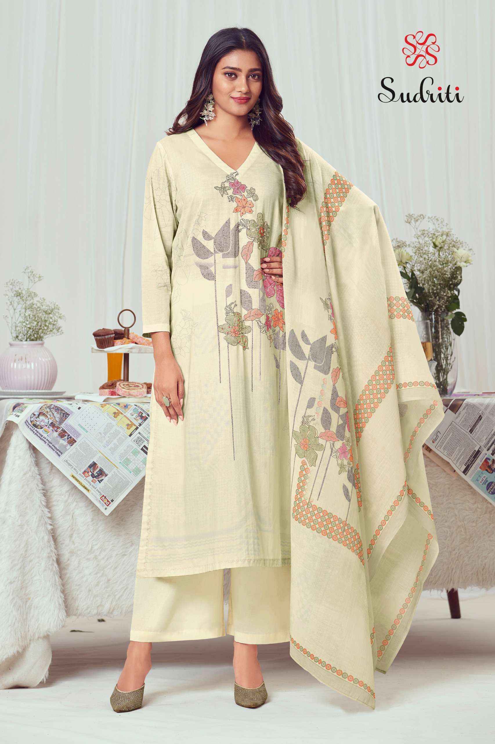 Sudriti Zareen Cotton Dress Material Collection ( 6 Pcs Catalog )