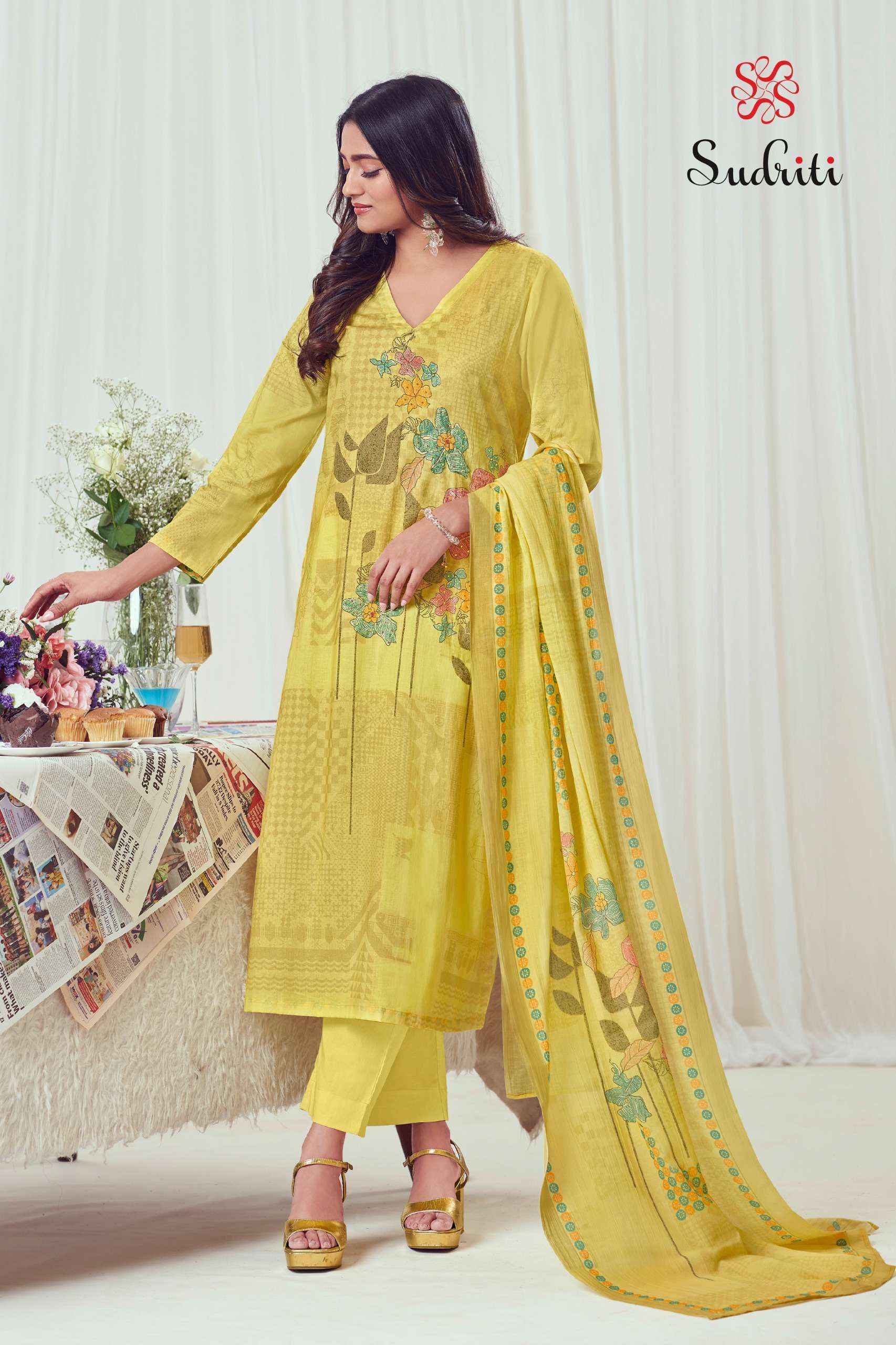 Sudriti Zareen Cotton Dress Material Collection ( 6 Pcs Catalog )