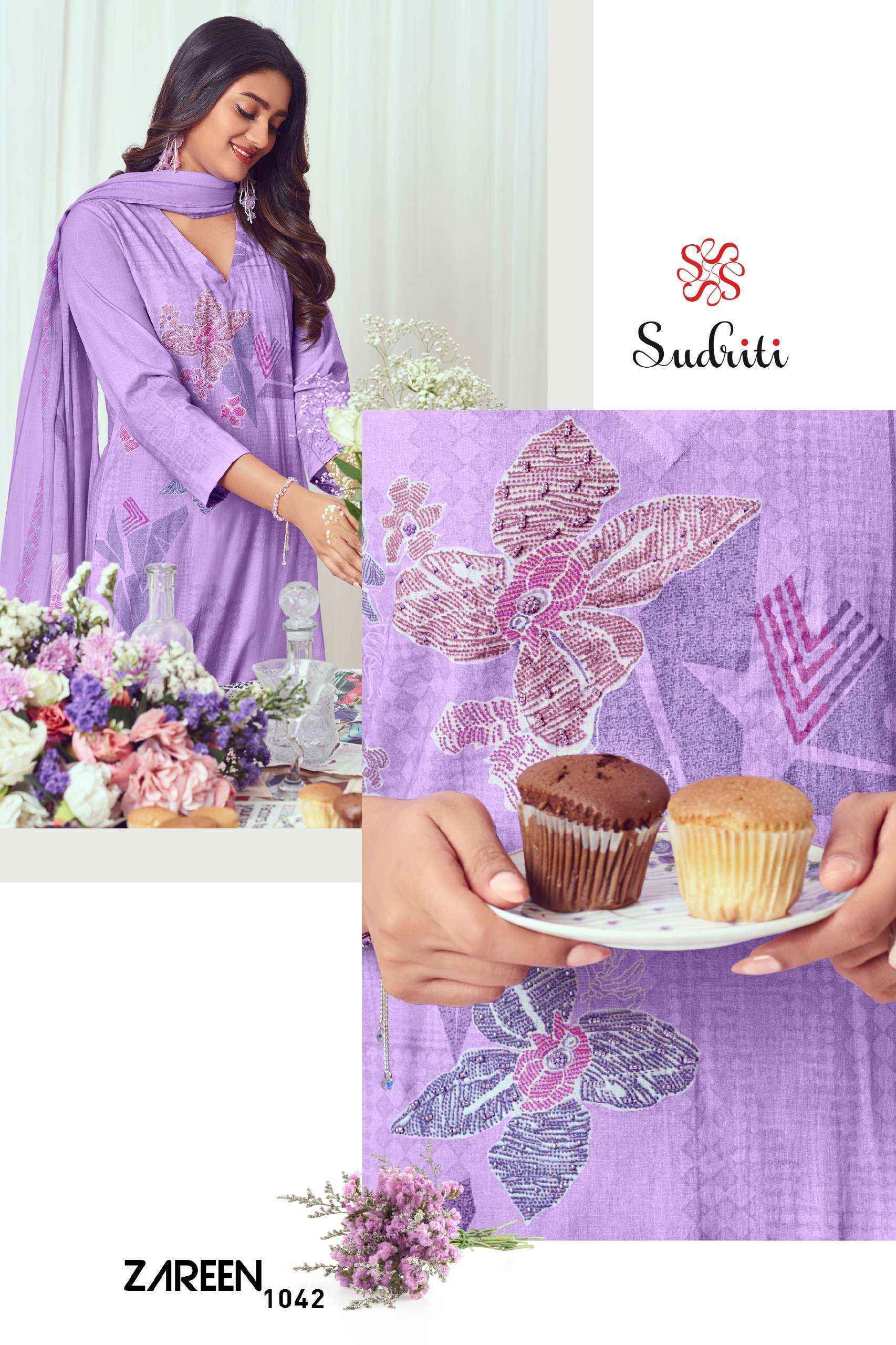 Sudriti Zareen Cotton Dress Material Collection ( 6 Pcs Catalog )