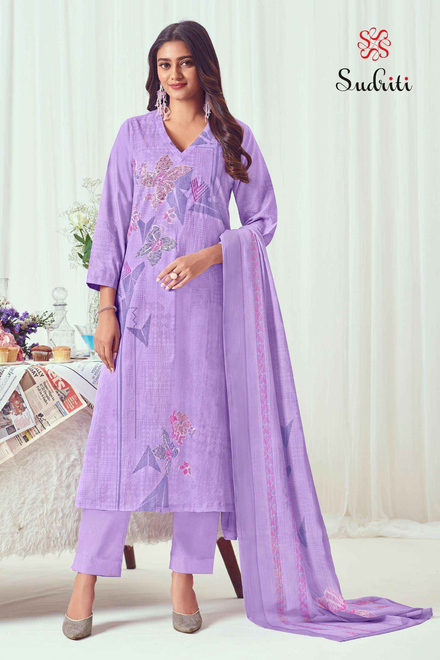 Sudriti Zareen Cotton Dress Material Collection ( 6 Pcs Catalog )