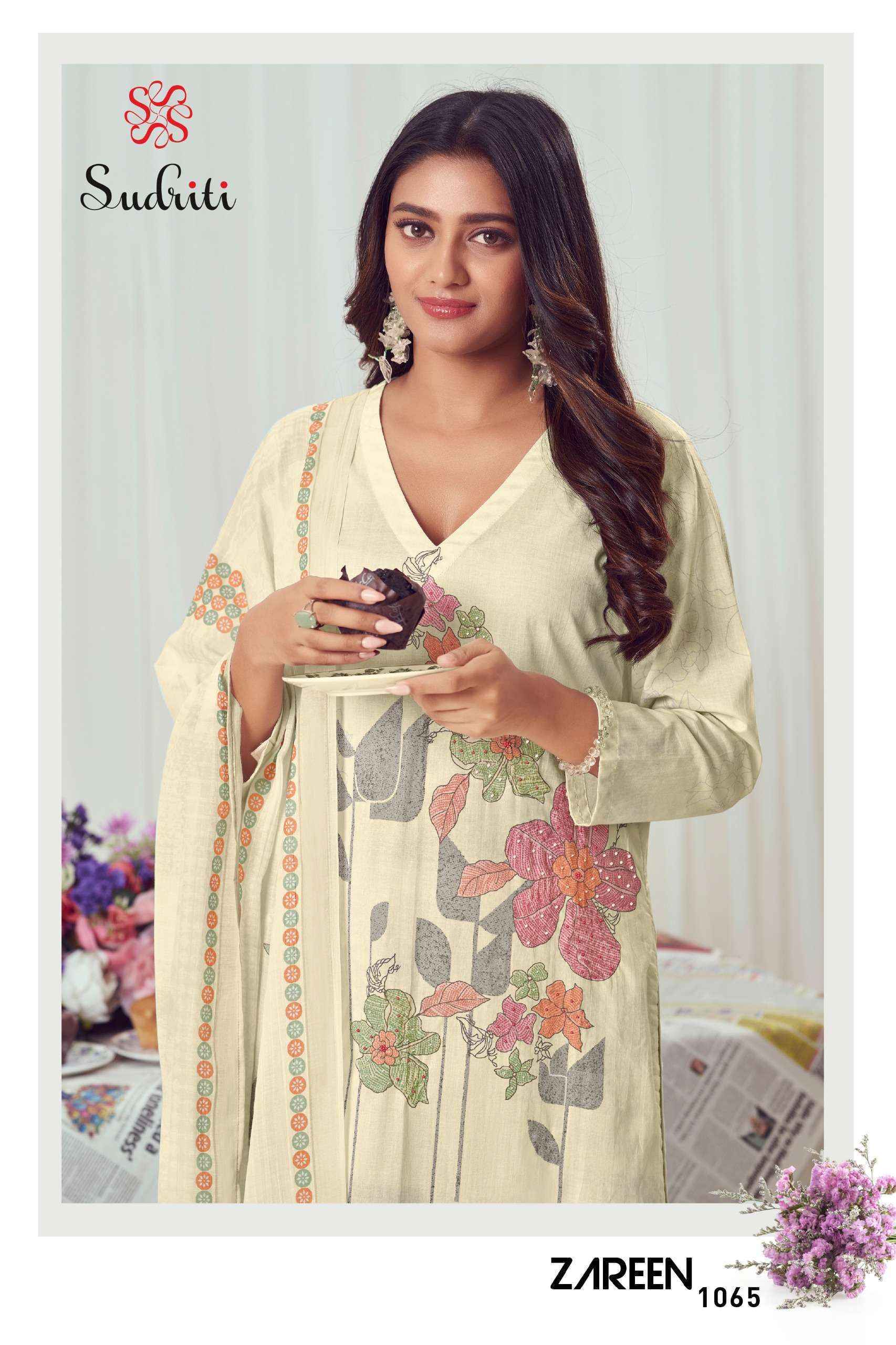 Sudriti Zareen Cotton Dress Material Collection ( 6 Pcs Catalog )