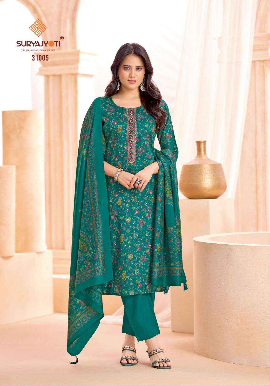 Suryajyoti Kalki Vol 31 Jam Satin Dress Material Surat Wholesale Supplier ( 8 Pcs Catalouge )