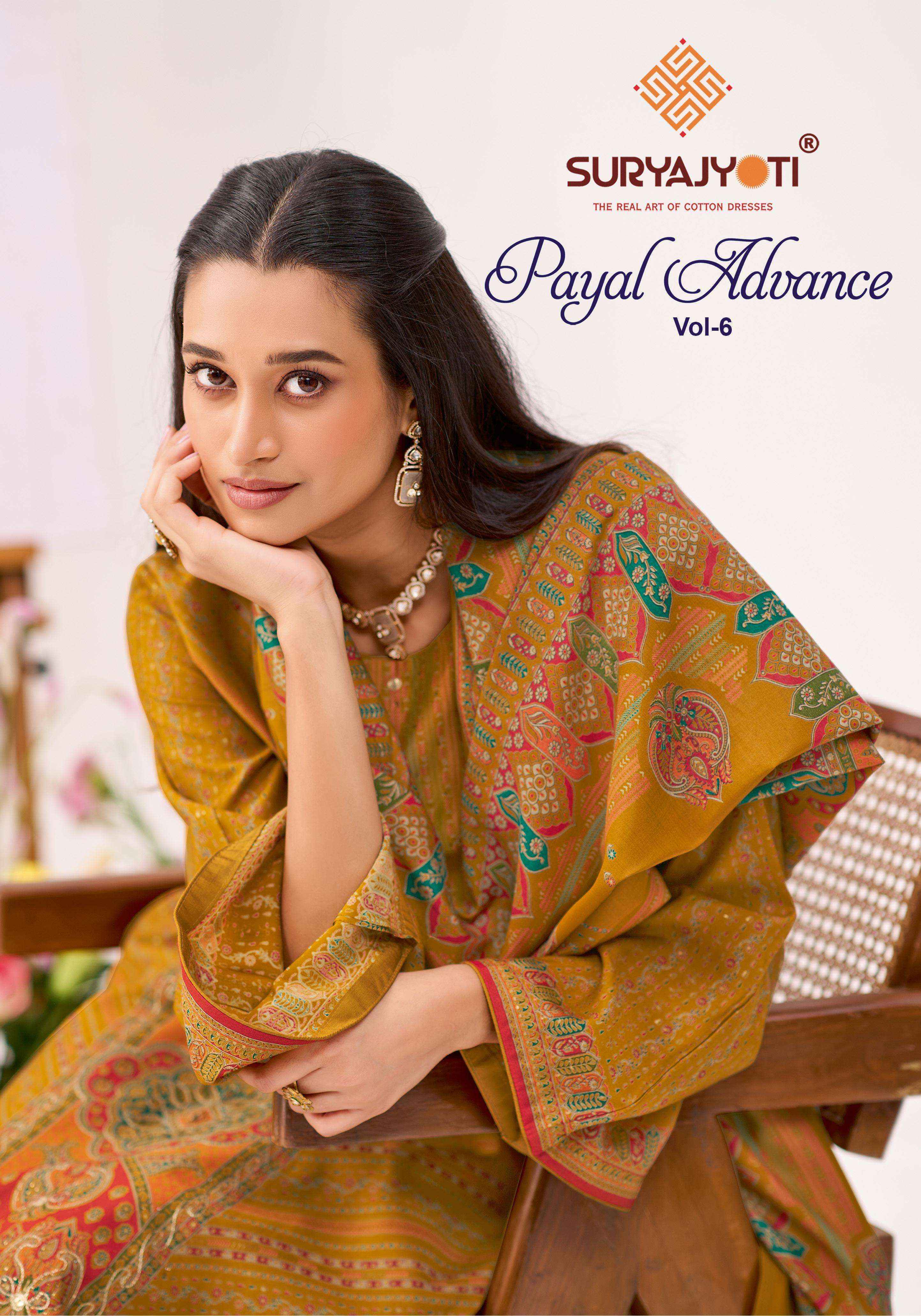 Suryajyoti Payal Advance Vol 6 Modal Dress Material Collection ( 6 Pcs Catalog )