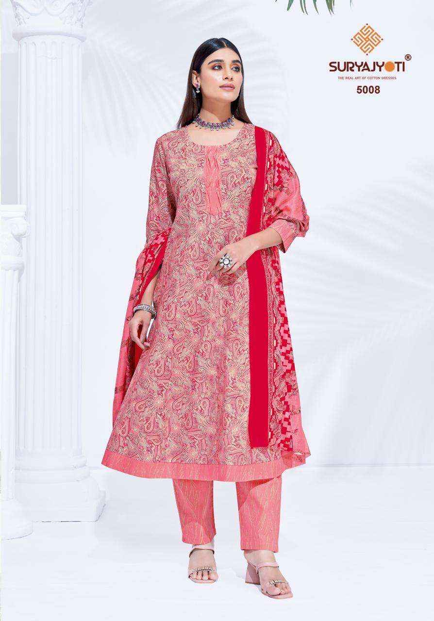 Suryajyoti Rashi Vol 5 Readymade Cotton Anarkali Suit Wholesale Suppliers ( 10 Pcs Catalog )