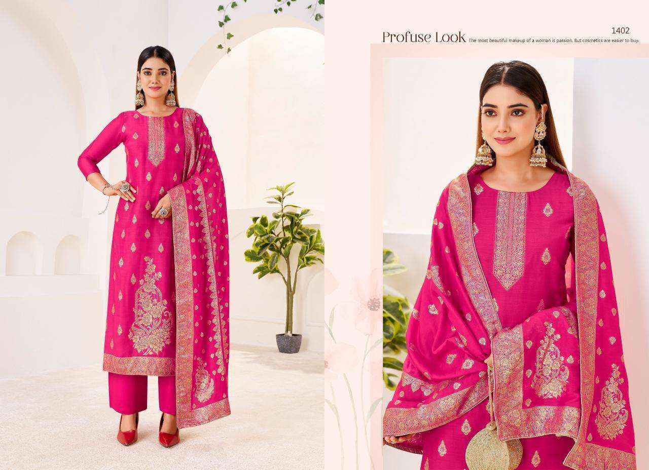 Tanishk Fashion Irika Muslin Jacquard - Buy Ladies Dress Materials Online in India ( 4 pcs Catalogue )
