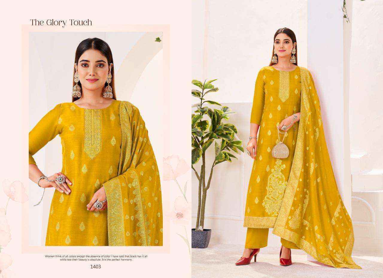 Tanishk Fashion Irika Muslin Jacquard - Buy Ladies Dress Materials Online in India ( 4 pcs Catalogue )