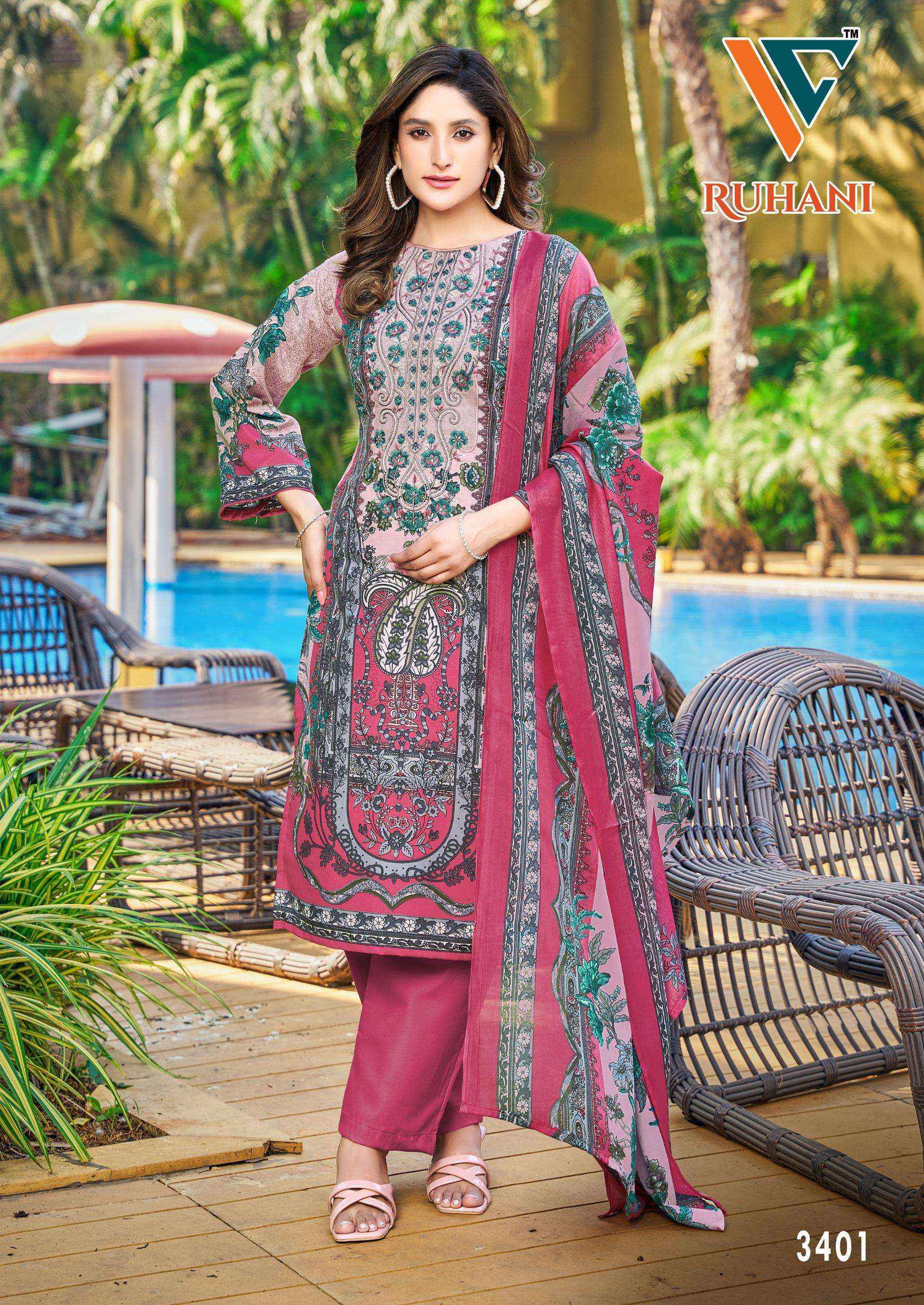 Vandana Creation Ruhani Vol 34 Cotton Dress Material Collection ( 8 Pcs Catalog )