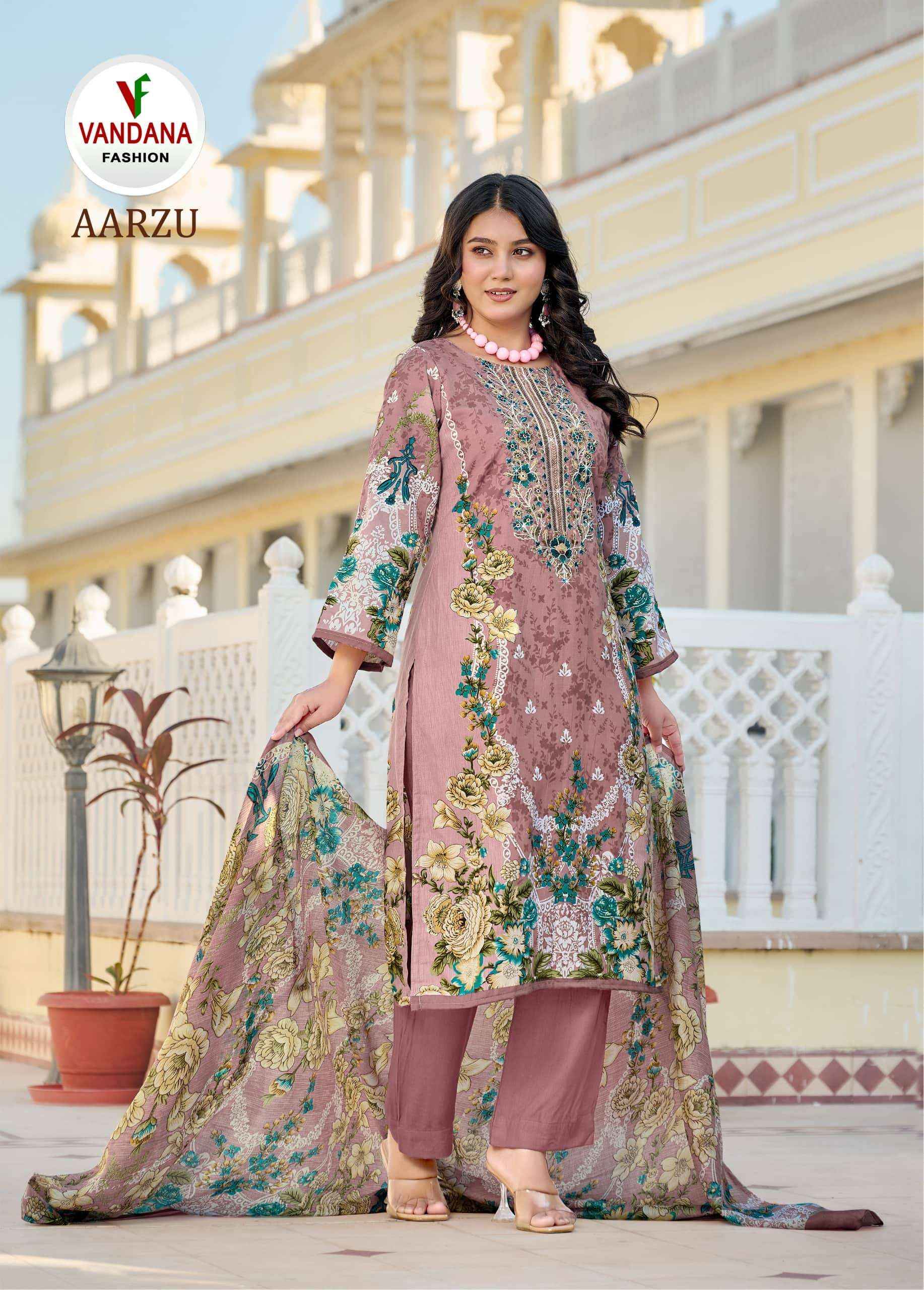 Vandana Fashion Aarzu Vol 3 Fancy Cotton Suit Collection ( 8 Pcs Catalog )