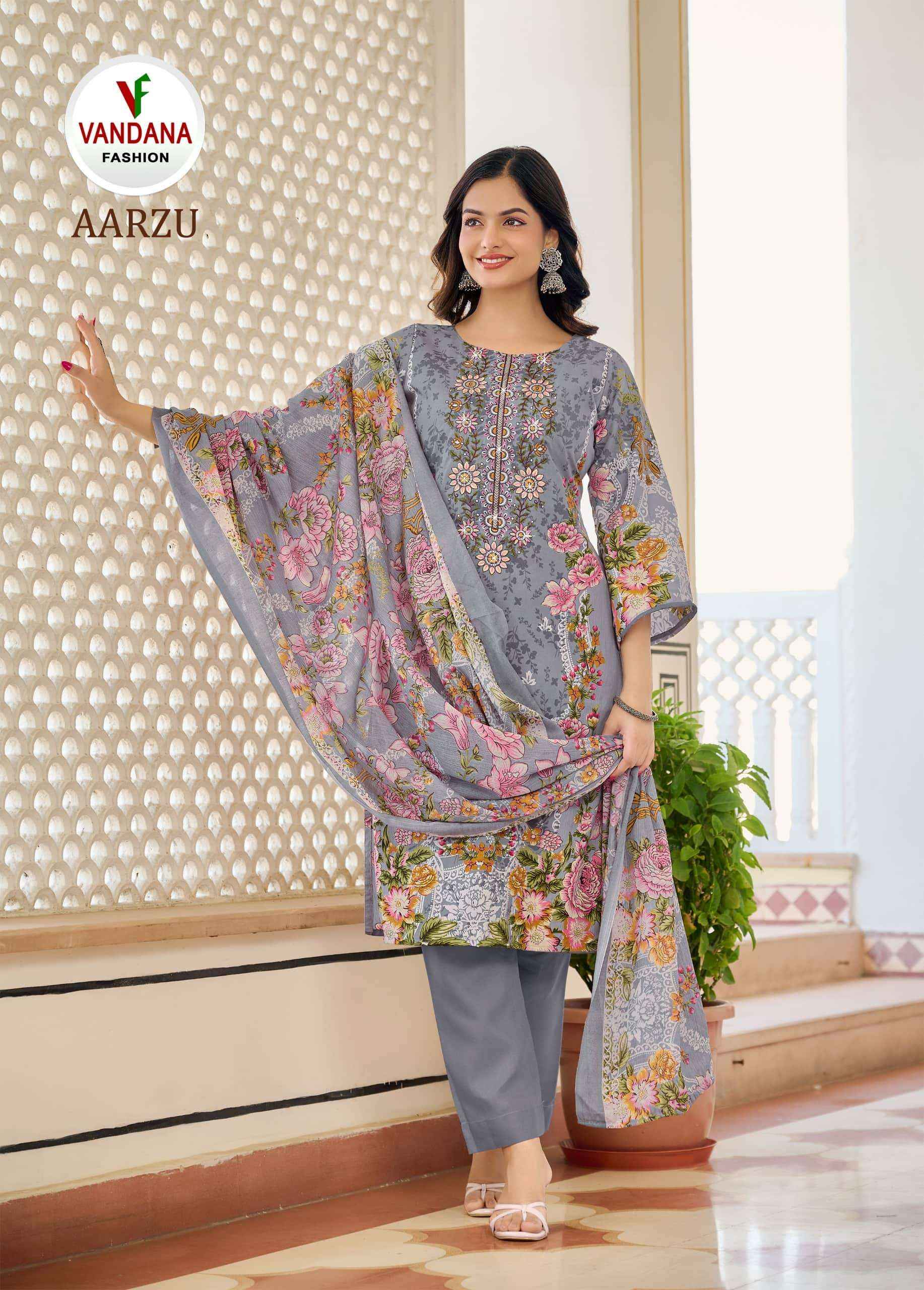 Vandana Fashion Aarzu Vol 3 Fancy Cotton Suit Collection ( 8 Pcs Catalog )
