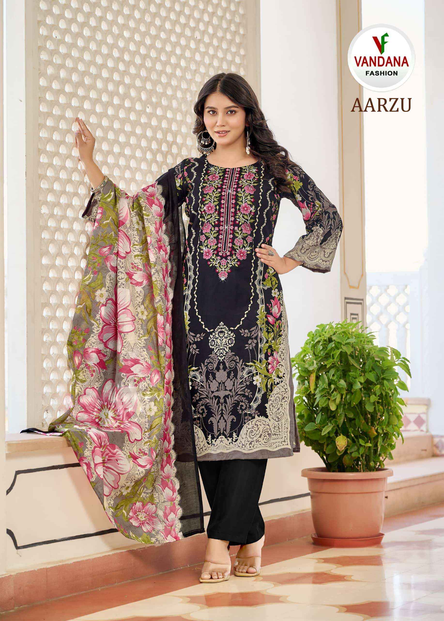 Vandana Fashion Aarzu Vol 3 Fancy Cotton Suit Collection ( 8 Pcs Catalog )