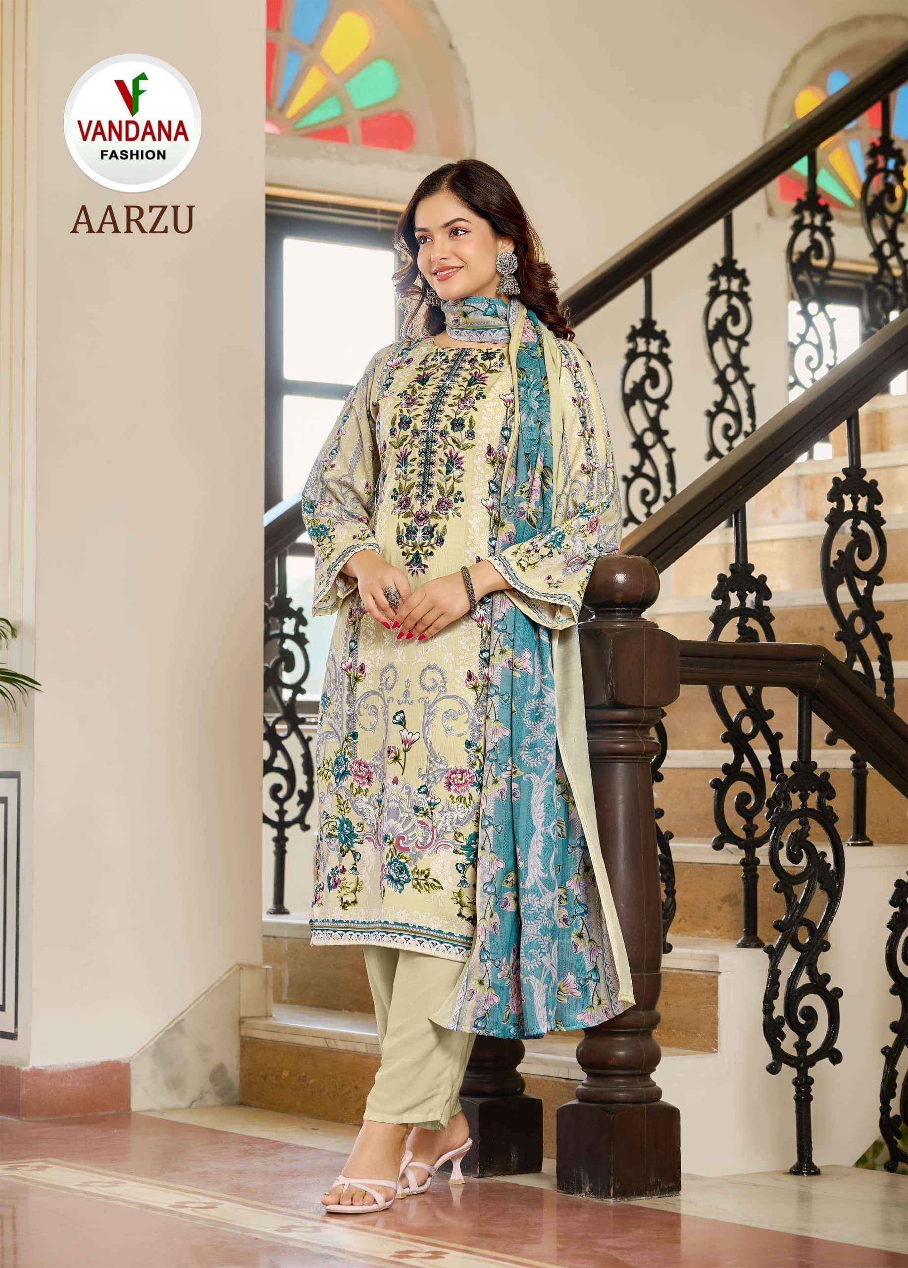 Vandana Fashion Aarzu Vol 3 Fancy Cotton Suit Collection ( 8 Pcs Catalog )