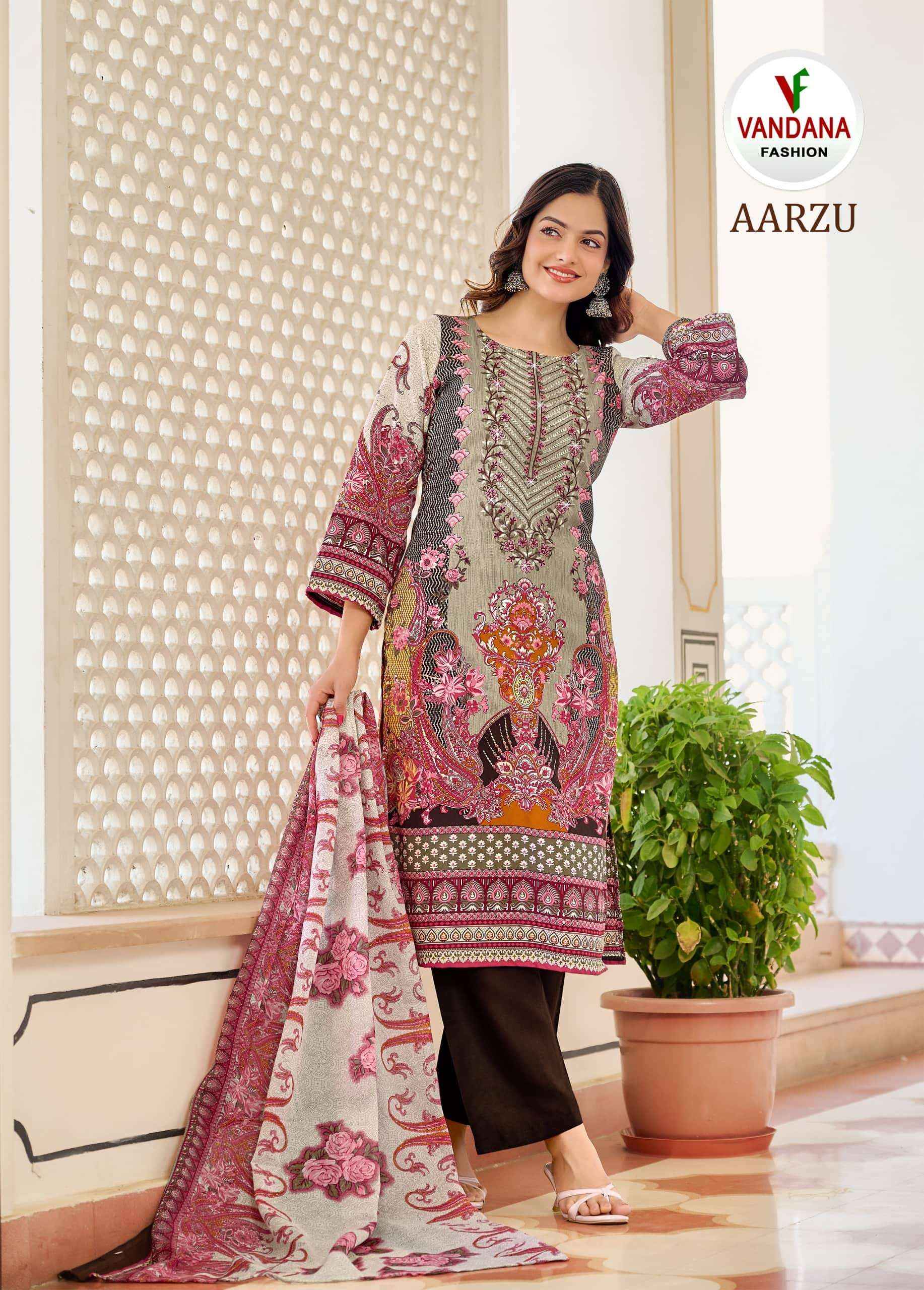 Vandana Fashion Aarzu Vol 3 Fancy Cotton Suit Collection ( 8 Pcs Catalog )