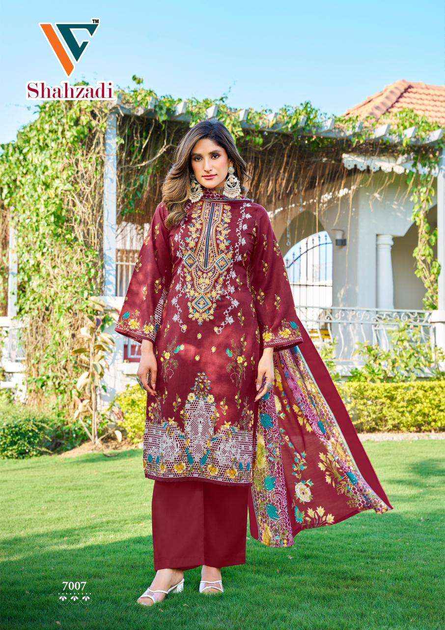 Vandana Fashion Shahzadi Vol 7 Unstitch Cotton Suit Collection ( 8 Pcs Catalog )