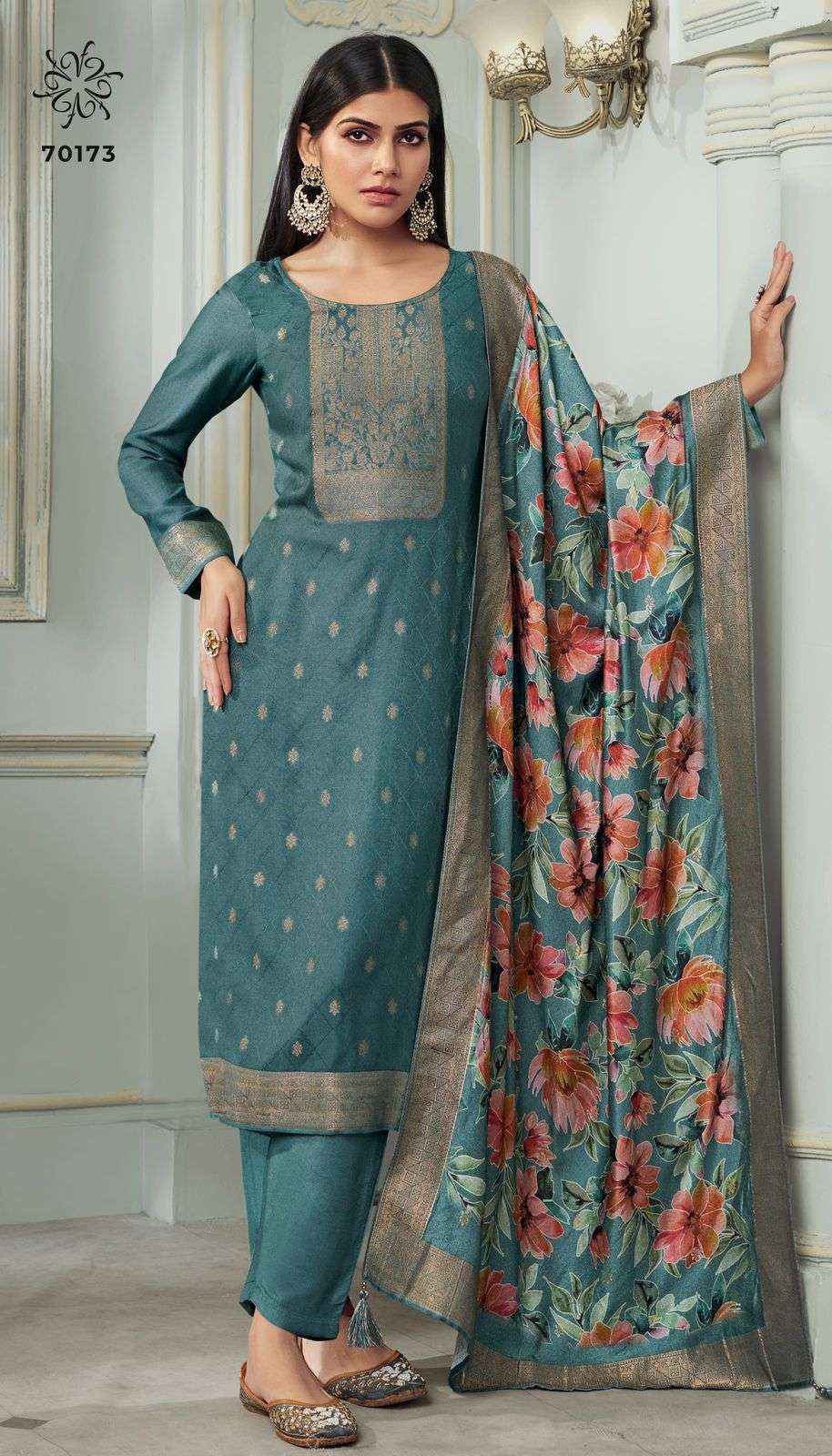 Vinay Fashion Kervin Aadhira Vol 7 Pashmina Jacquard Dress Material Collection ( 6 Pcs Catalog )