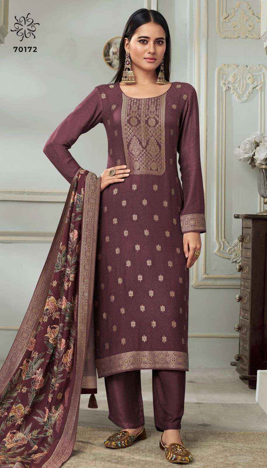 Vinay Fashion Kervin Aadhira Vol 7 Pashmina Jacquard Dress Material Collection ( 6 Pcs Catalog )