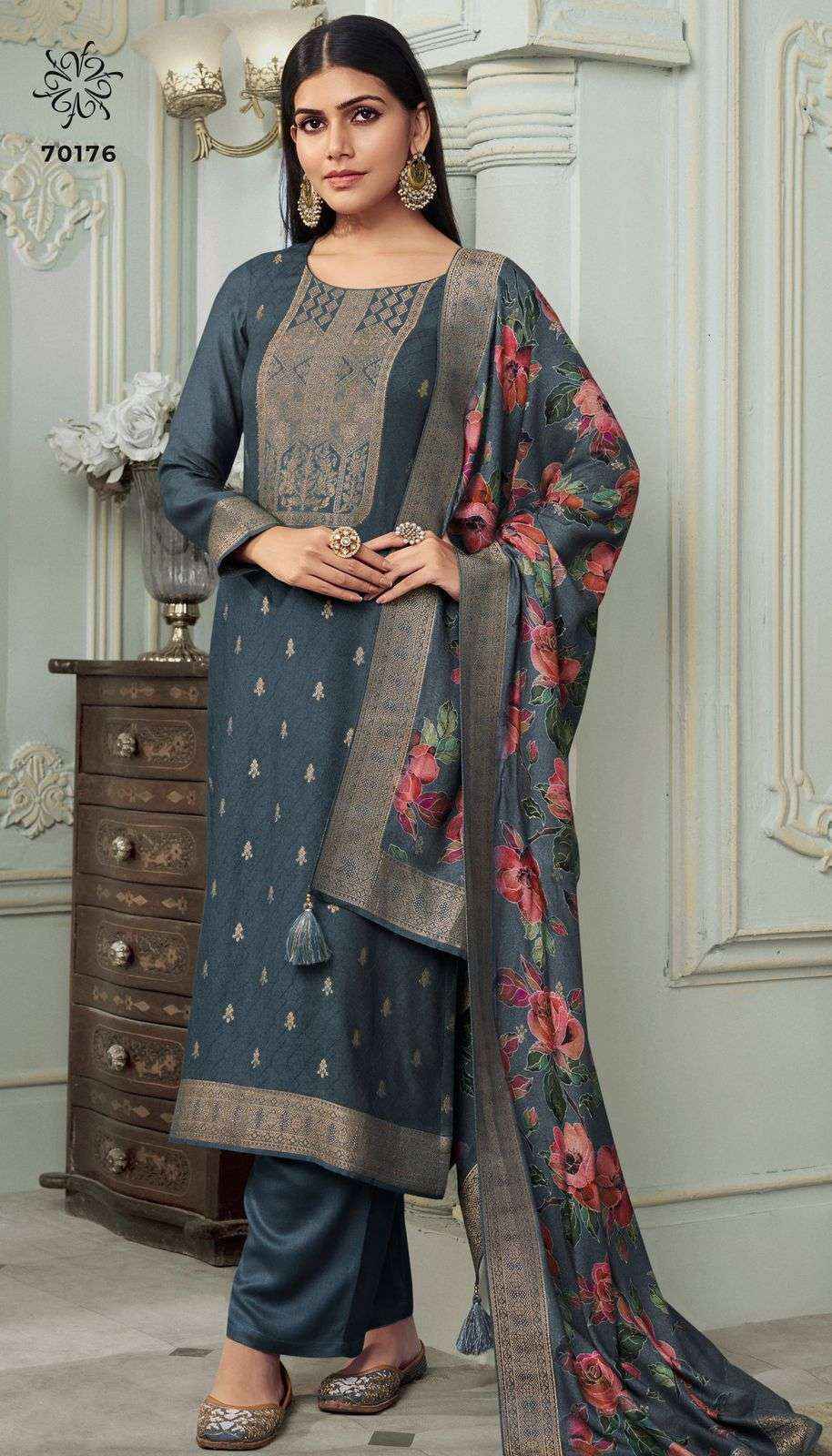 Vinay Fashion Kervin Aadhira Vol 7 Pashmina Jacquard Dress Material Collection ( 6 Pcs Catalog )