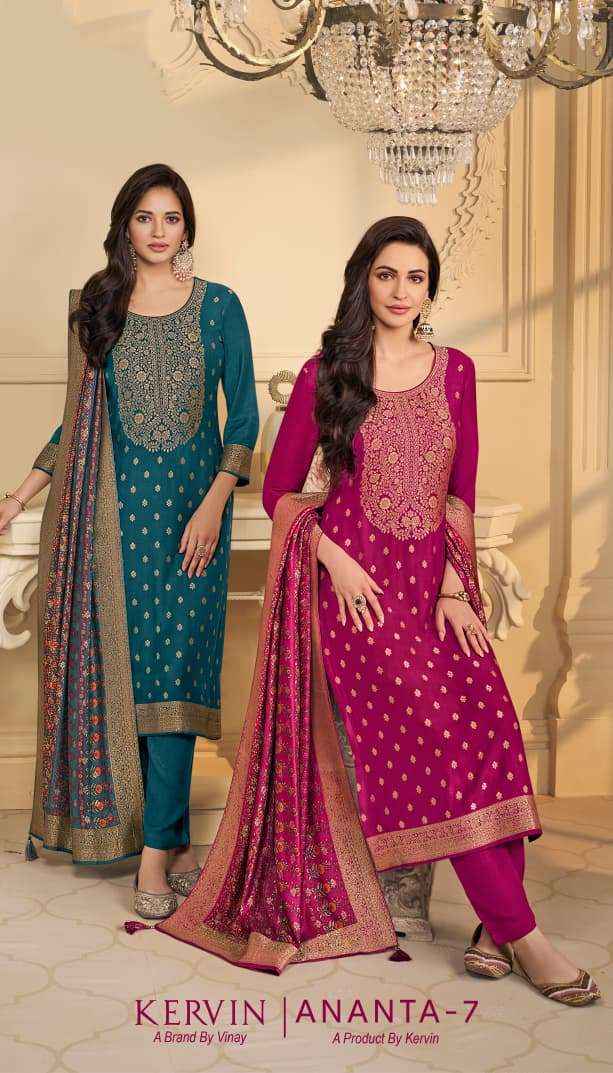 Vinay Fashion Kervin Ananta Vol 7 Exclusive Pashmina Jacquard Suit Collection ( 6 Pcs Catalog )