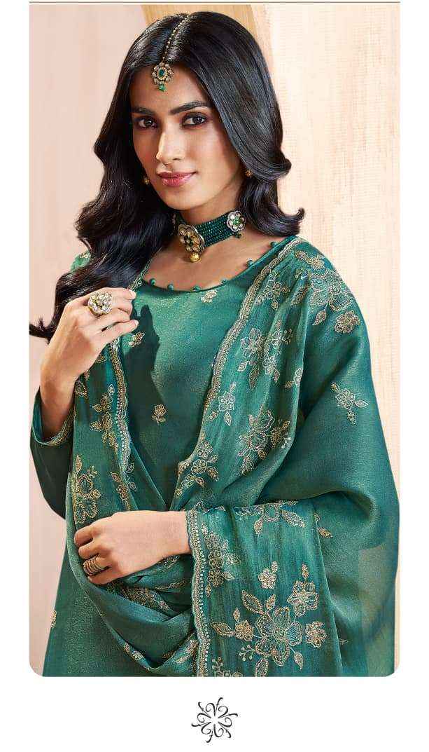 Vinay Fashion Kuleesh Taaj Fancy Silk Latest Ddesigns Dress Material Wholesale Price ( 4 Pcs Catalog )