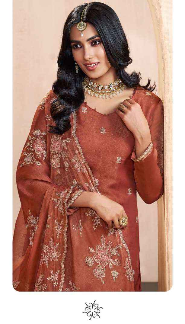 Vinay Fashion Kuleesh Taaj Fancy Silk Latest Ddesigns Dress Material Wholesale Price ( 4 Pcs Catalog )