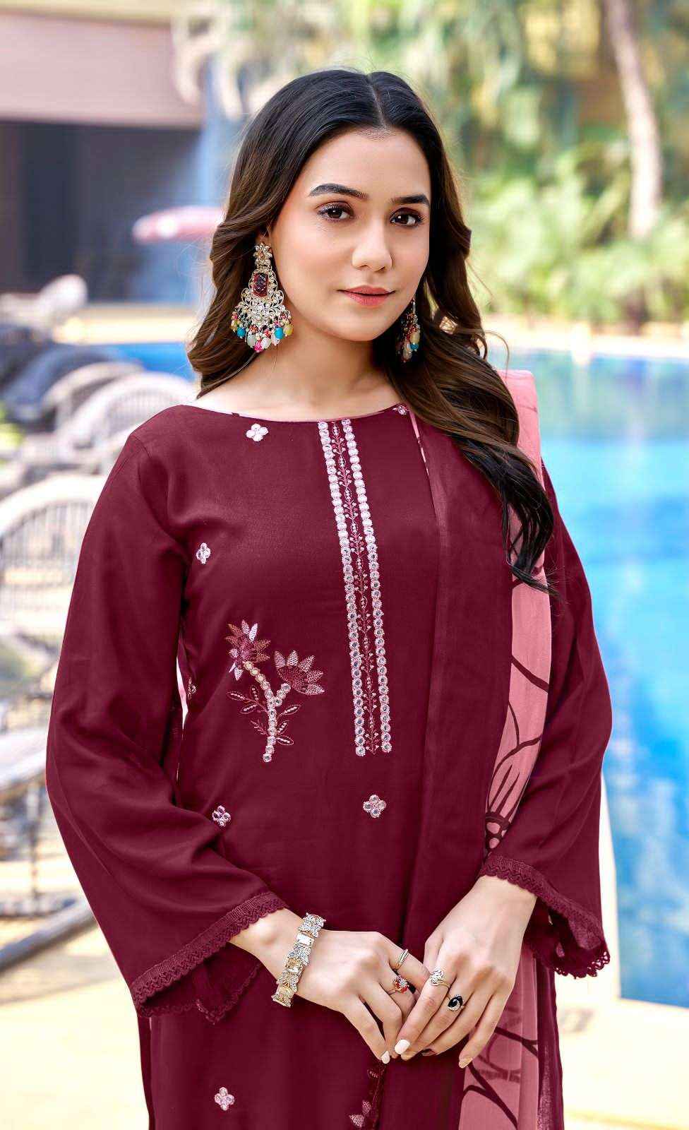 Zulfat Afsana Pashmina Dress Material Wholesale Price ( 4 Pcs Catalog )
