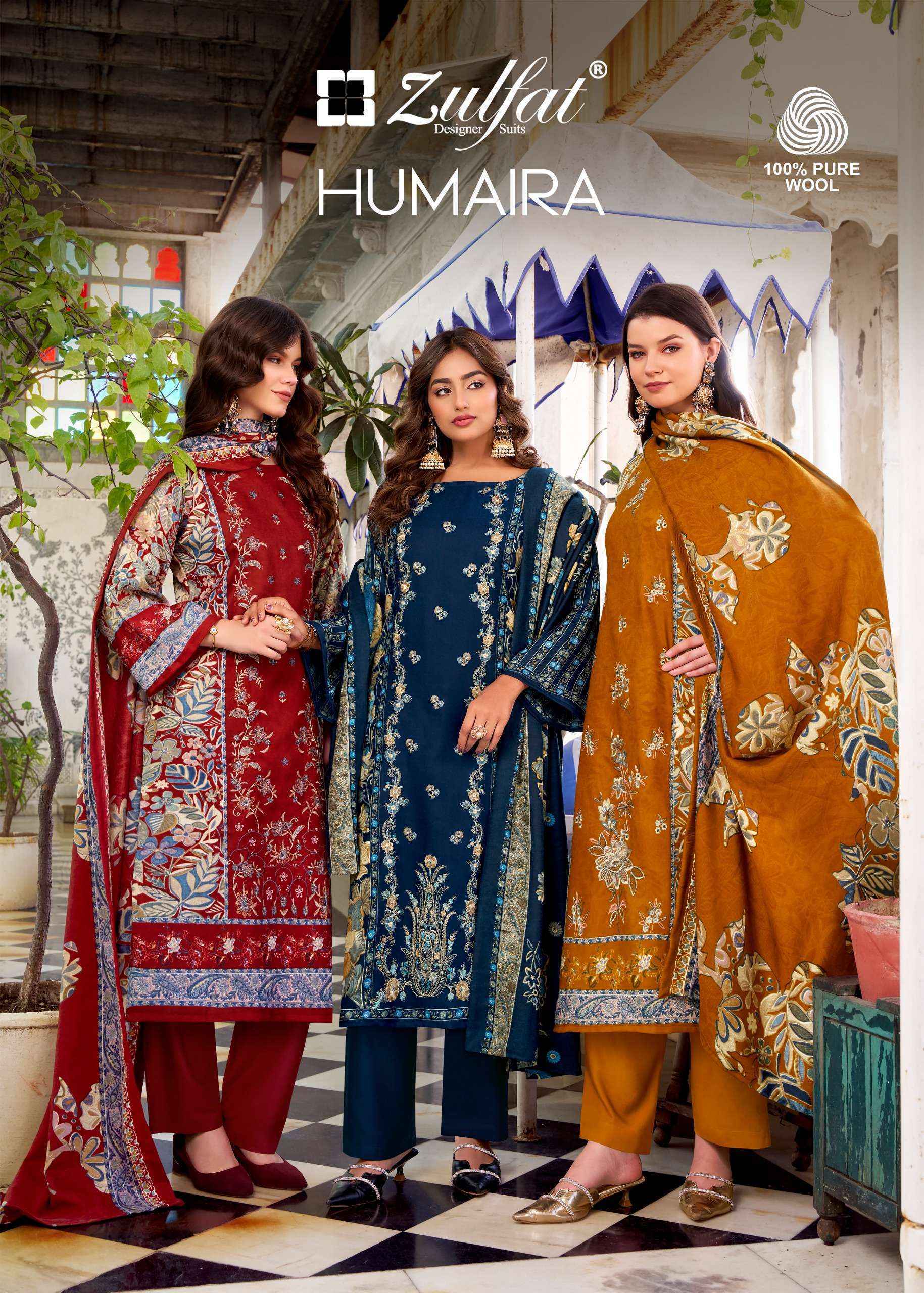 Zulfat Humaira Pashmina Readymade Embroidered Work Suits Wholesale Price ( 4 Pcs Catalogue )