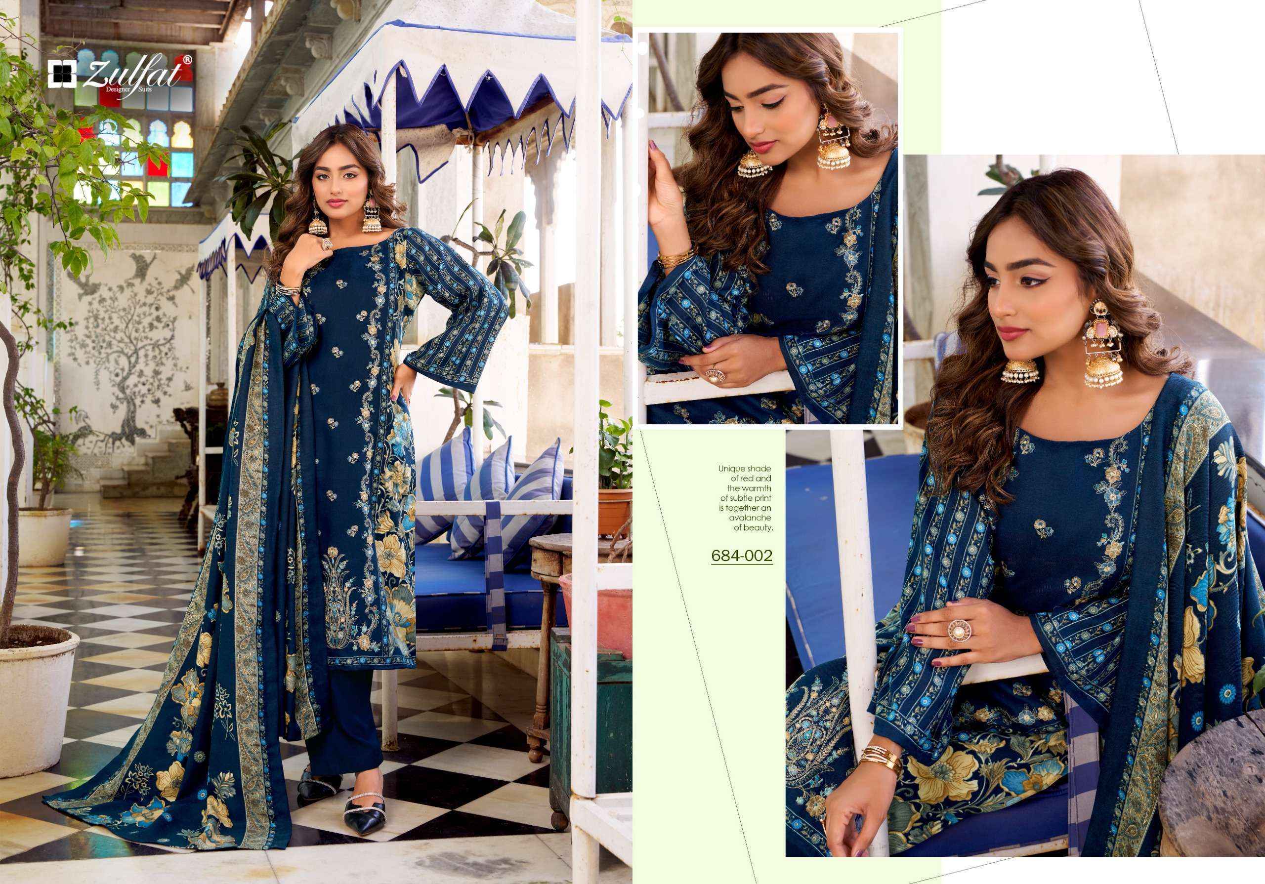Zulfat Humaira Pashmina Readymade Embroidered Work Suits Wholesale Price ( 4 Pcs Catalogue )