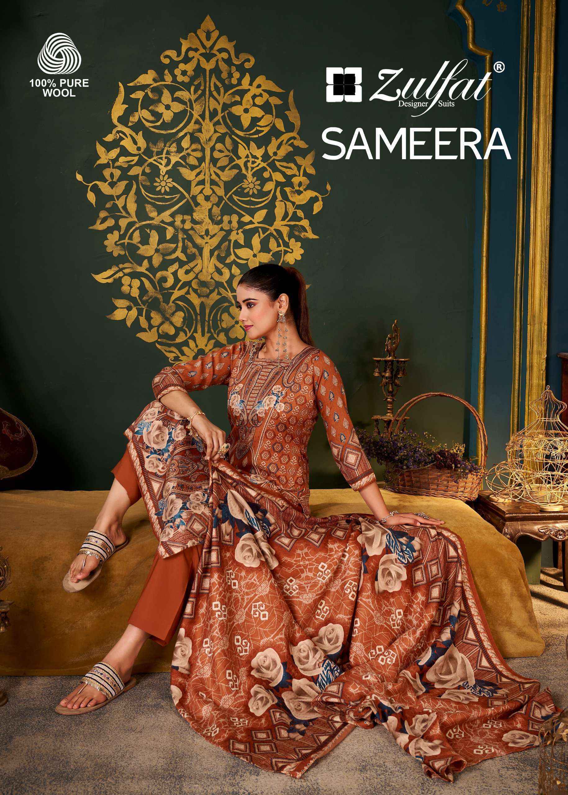 Zulfat Sameera Pashmina Dress Material Wholesale Price ( 4 Pcs Catalog )