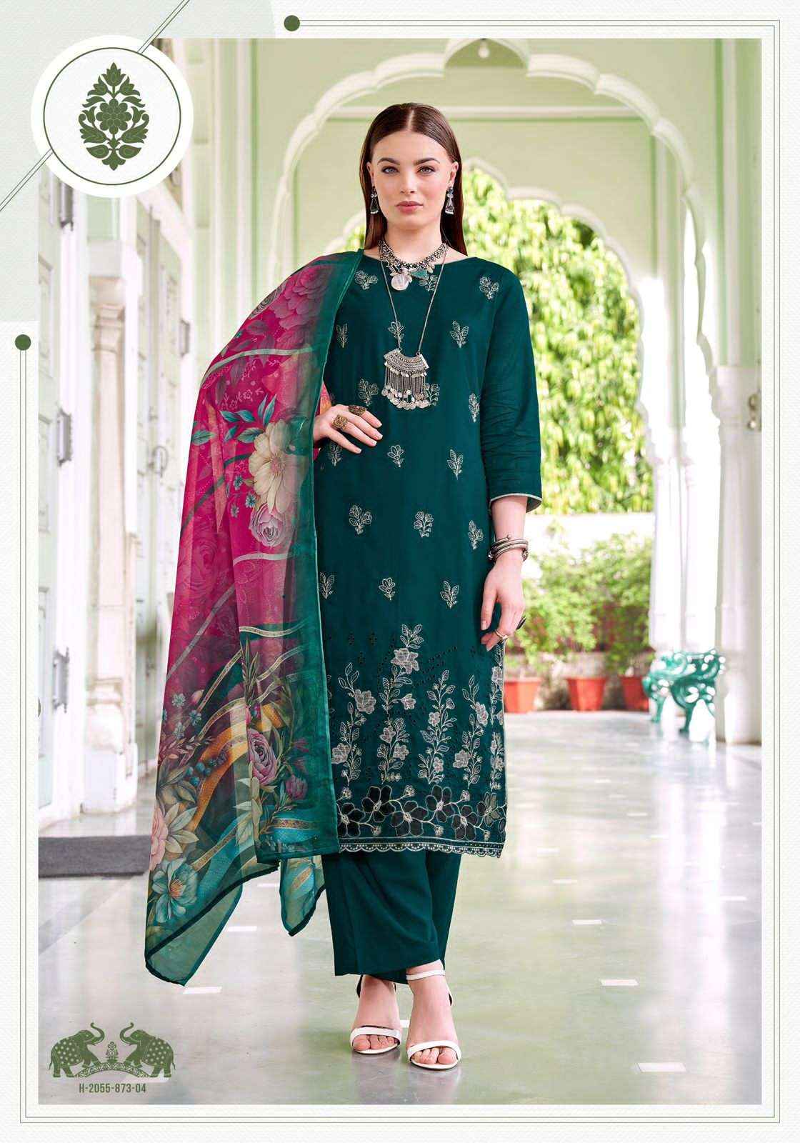 wholesale designer dress material Alok Siyaab Surat Price 1950s gown Color:Red (long) Mocha Mustard Dress Mayur creation