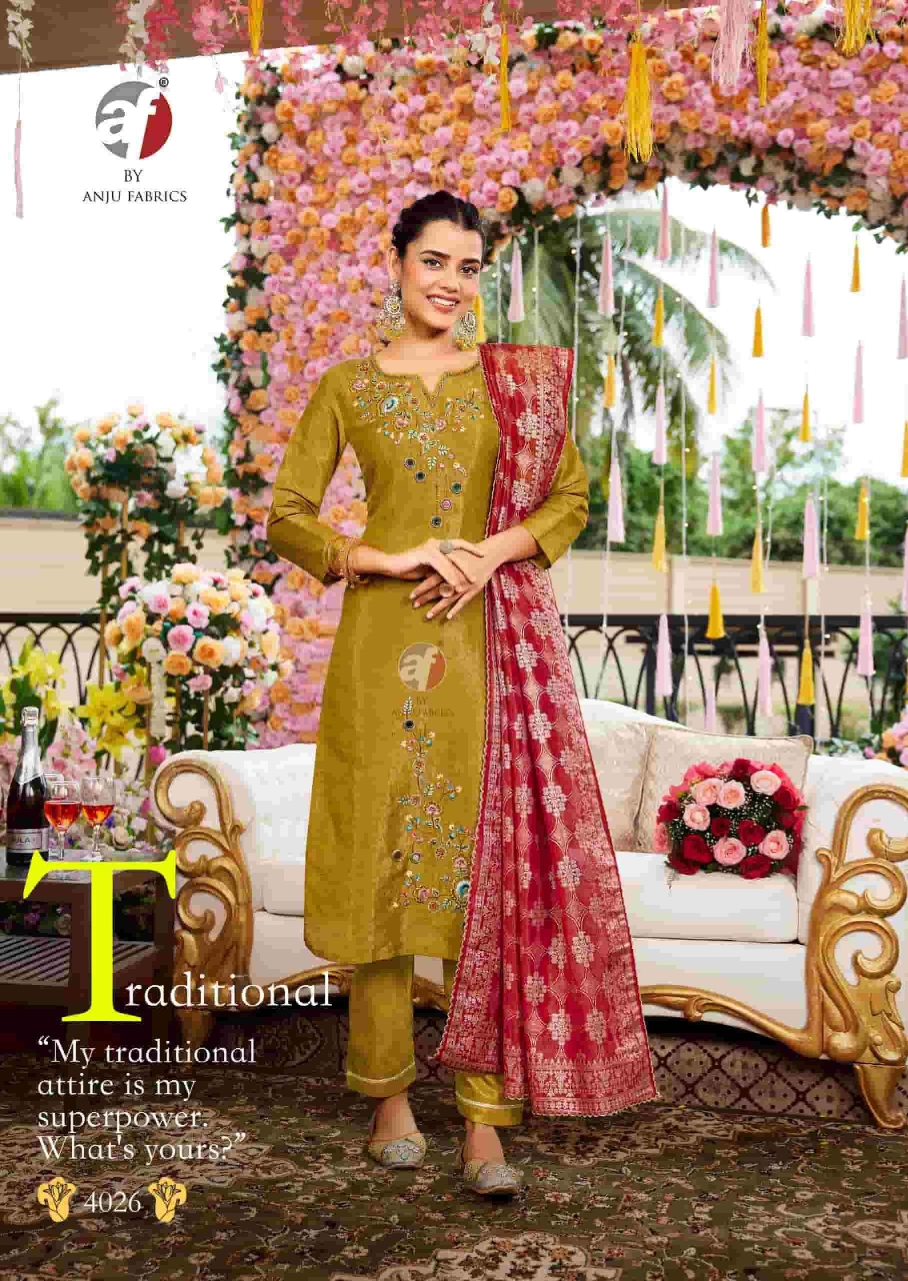 Anju Fabrics By Af Stock Out Rangat Party Wear Collection At Wholesale Price ( 6 Pcs Catalogue )