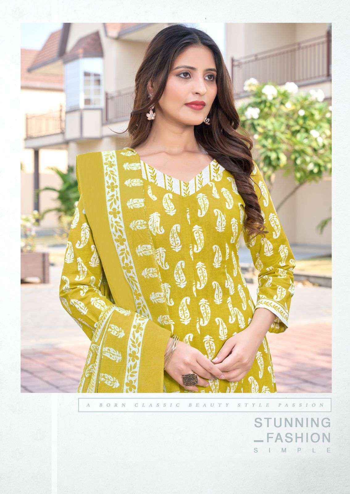 Baalar Anarkali Vol 4 Cotton Anarkali Top Bottom Dupatta Dupatta Set Collection ( 10 Pcs Catalog )