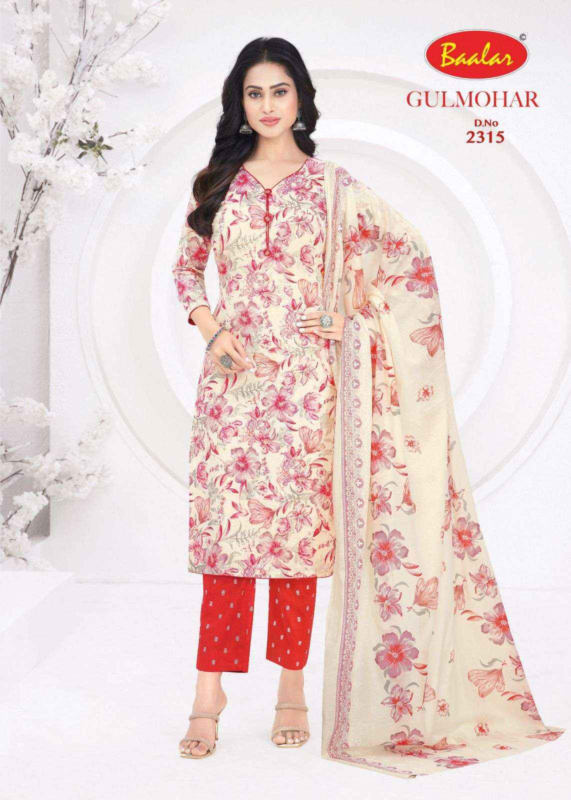 Baalar Gulmohar Vol 3 Cotton Dress Material Collection ( 12 Pcs Catalog )