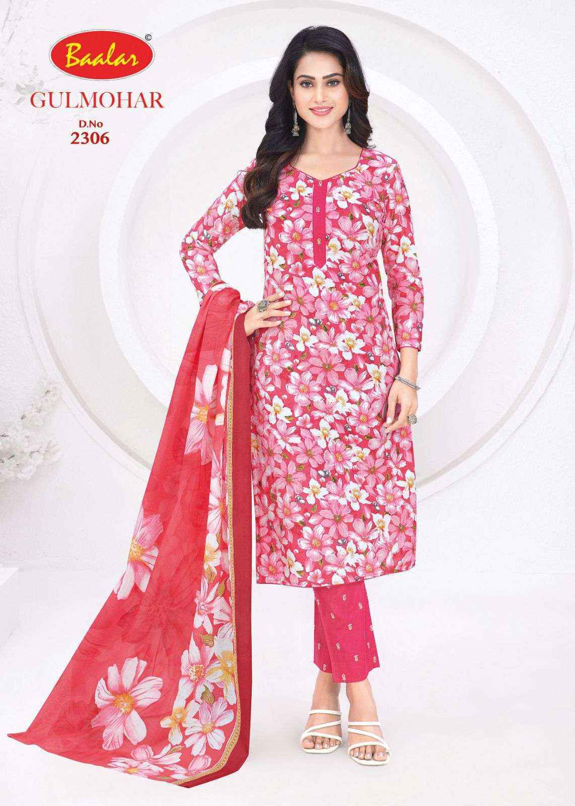 Baalar Gulmohar Vol 3 Cotton Dress Material Collection ( 12 Pcs Catalog )