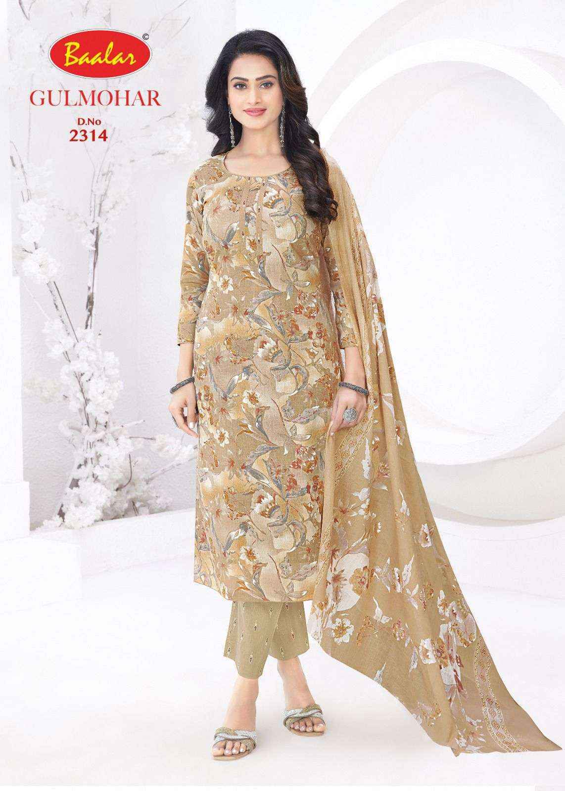 Baalar Gulmohar Vol 3 Cotton Dress Material Collection ( 12 Pcs Catalog )