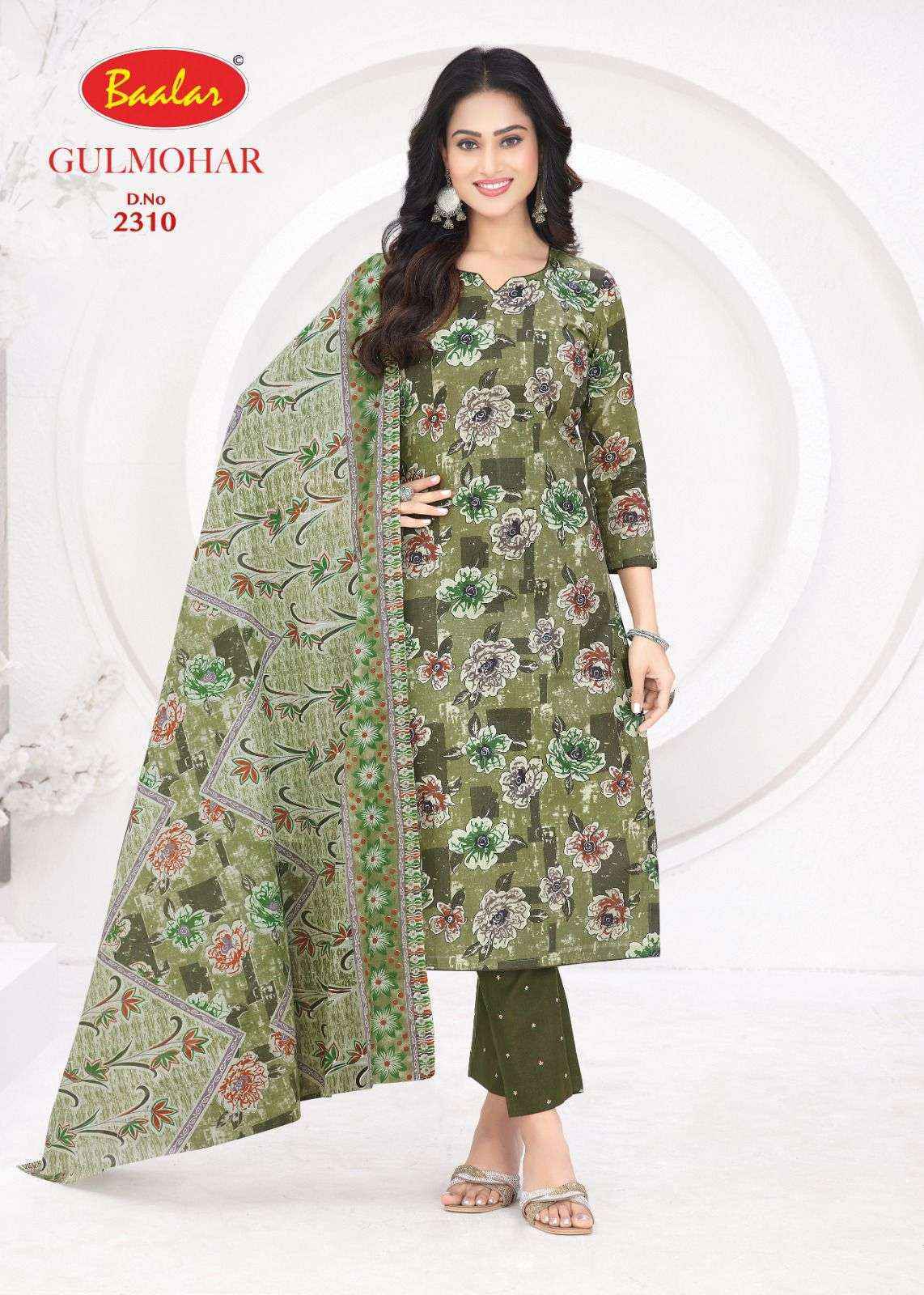 Baalar Gulmohar Vol 3 Cotton Dress Material Collection ( 12 Pcs Catalog )