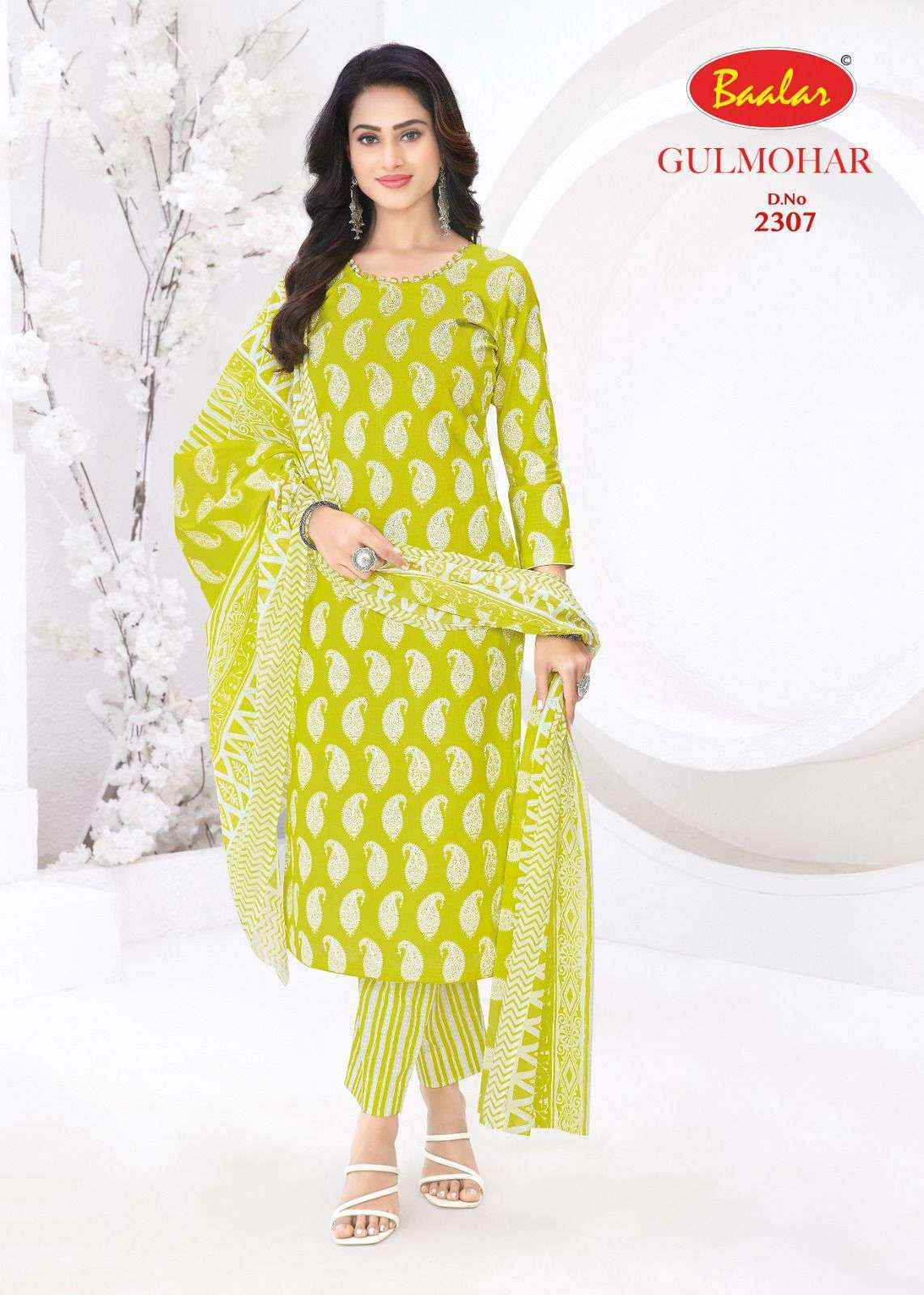 Baalar Gulmohar Vol 3 Cotton Dress Material Collection ( 12 Pcs Catalog )