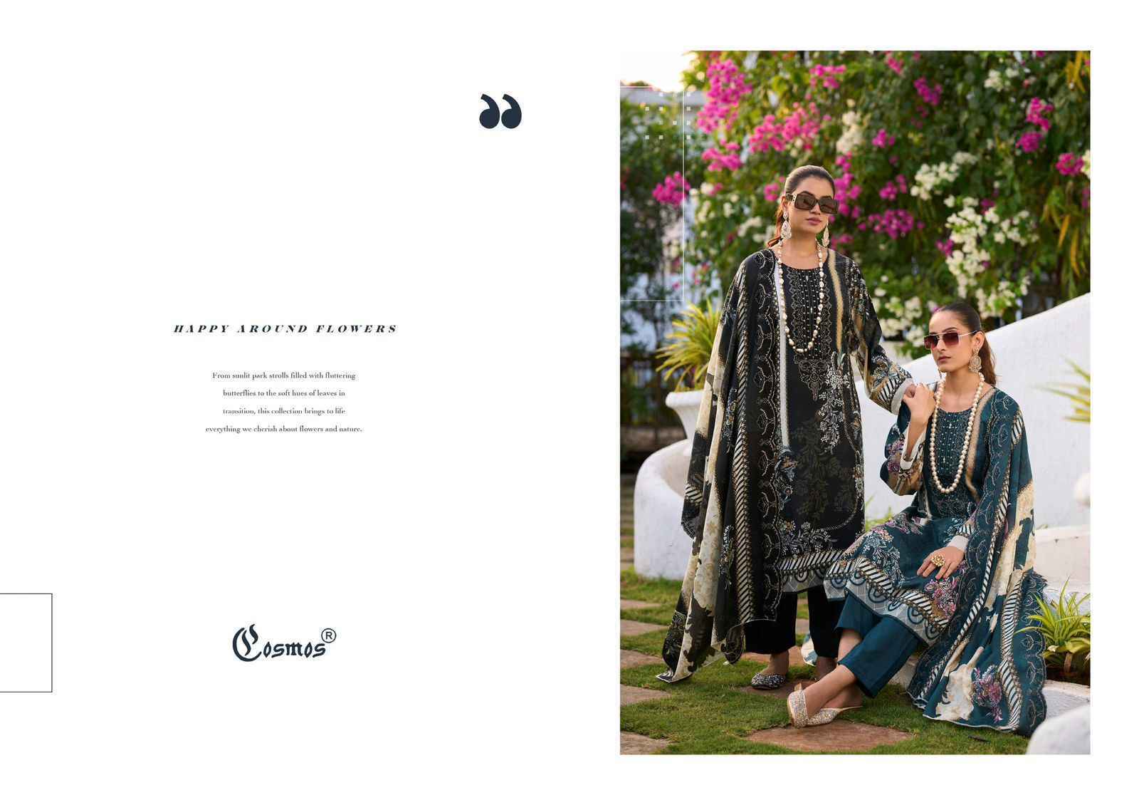Cosmos Needle Wonder Vol 4 Lawn Cotton Dress Material Collection ( 8 Pcs Catalog )