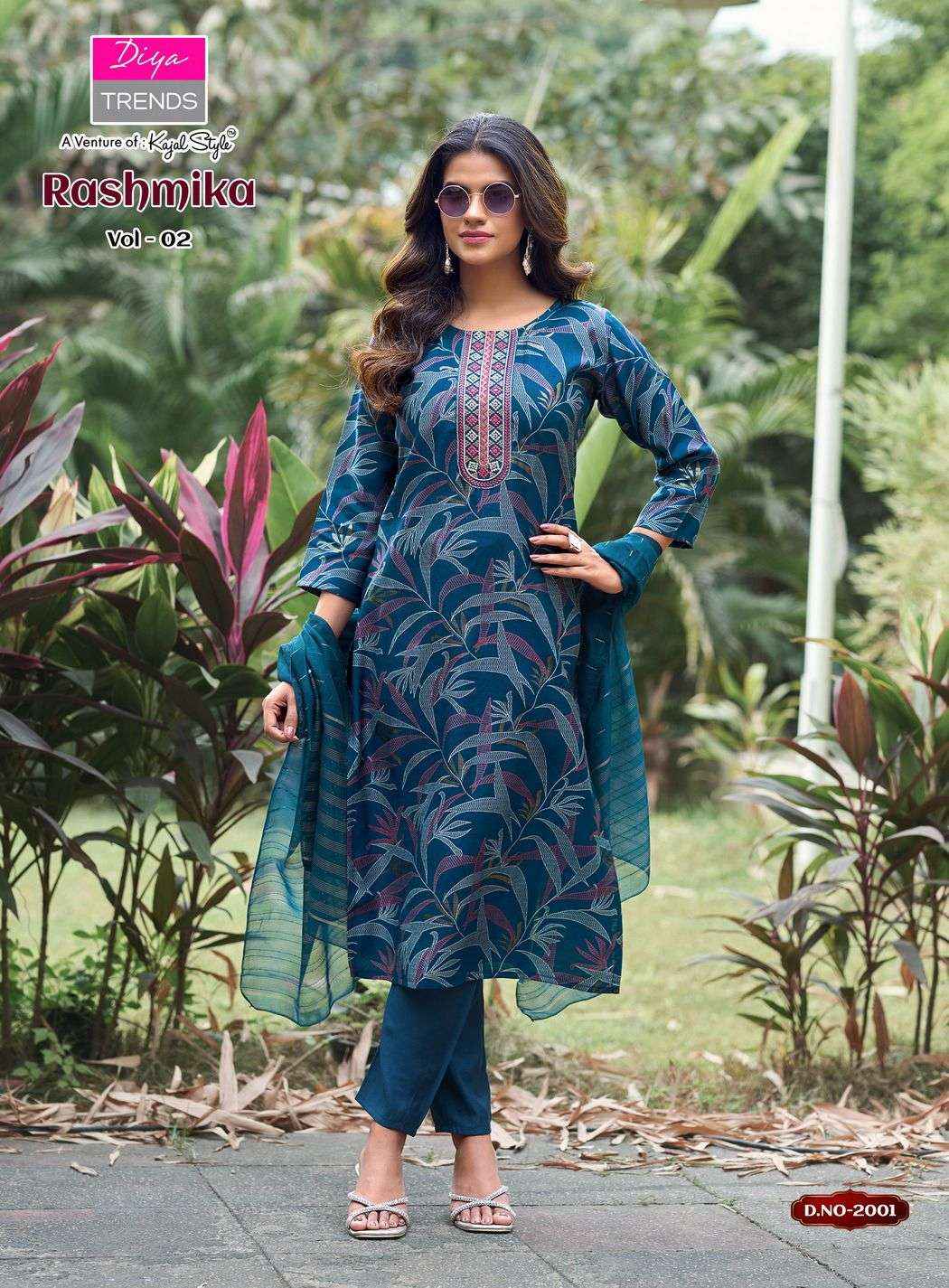 Diya Trends Rahsmika Vol 2 Exclusive Fancy 3 Piece Pair Collection ( 8 Pcs Catalog )