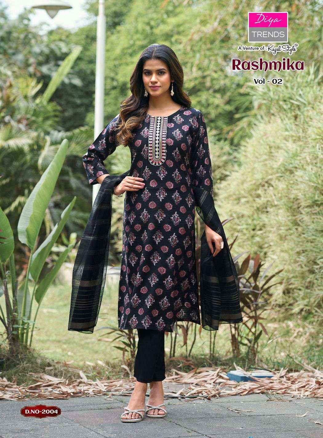 Diya Trends Rahsmika Vol 2 Exclusive Fancy 3 Piece Pair Collection ( 8 Pcs Catalog )