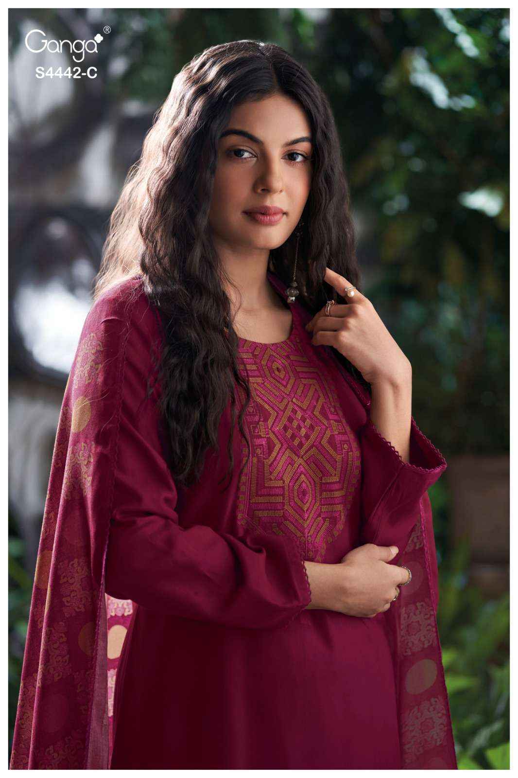 Ganga Fashion Revia 4442 Premium Designs Cotton Dress Material Wholesale Collection ( 4 Pcs Catalog )