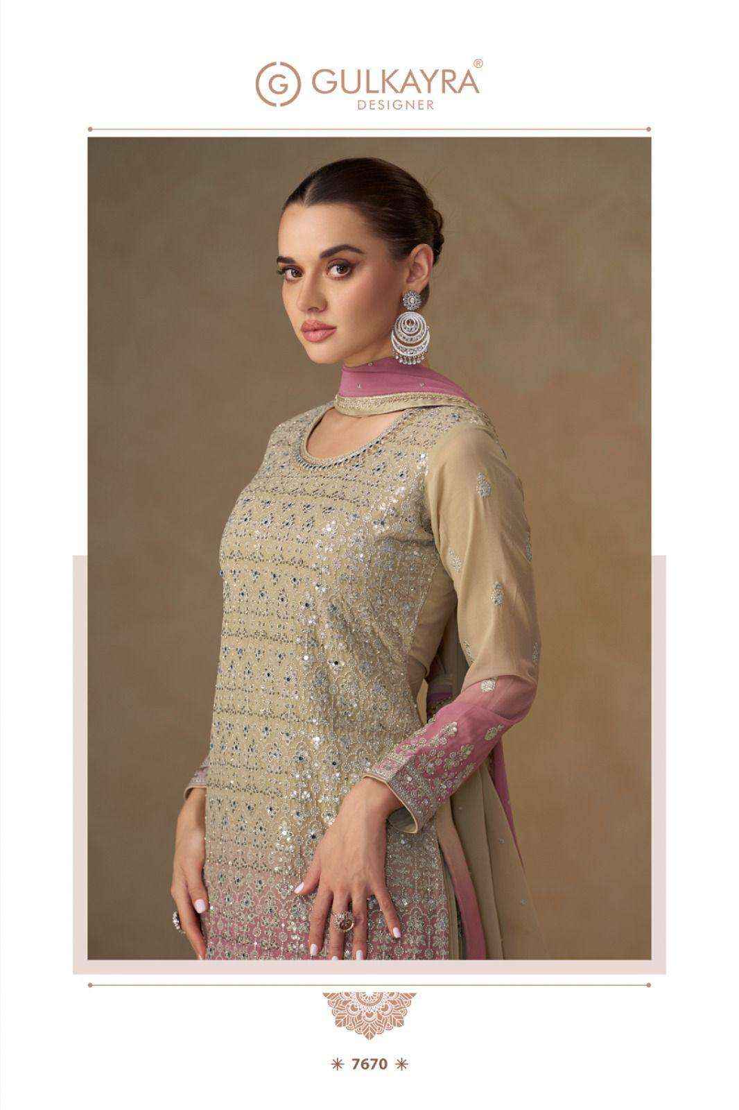 Gulkayra Shivani 7668 To 7670 Designer Palazzo Partywear Collection ( 3 Pcs Catalog )