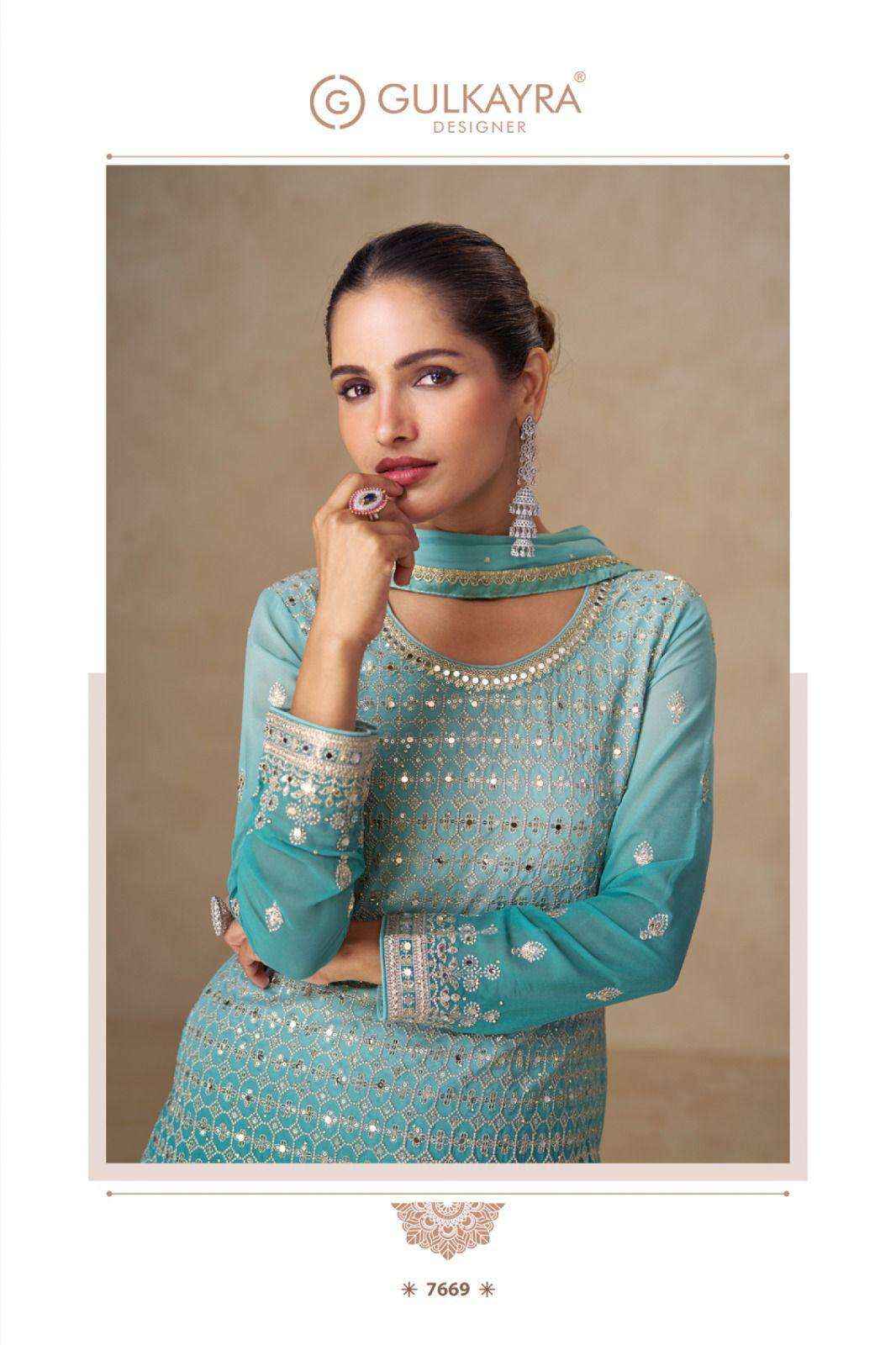 Gulkayra Shivani 7668 To 7670 Designer Palazzo Partywear Collection ( 3 Pcs Catalog )