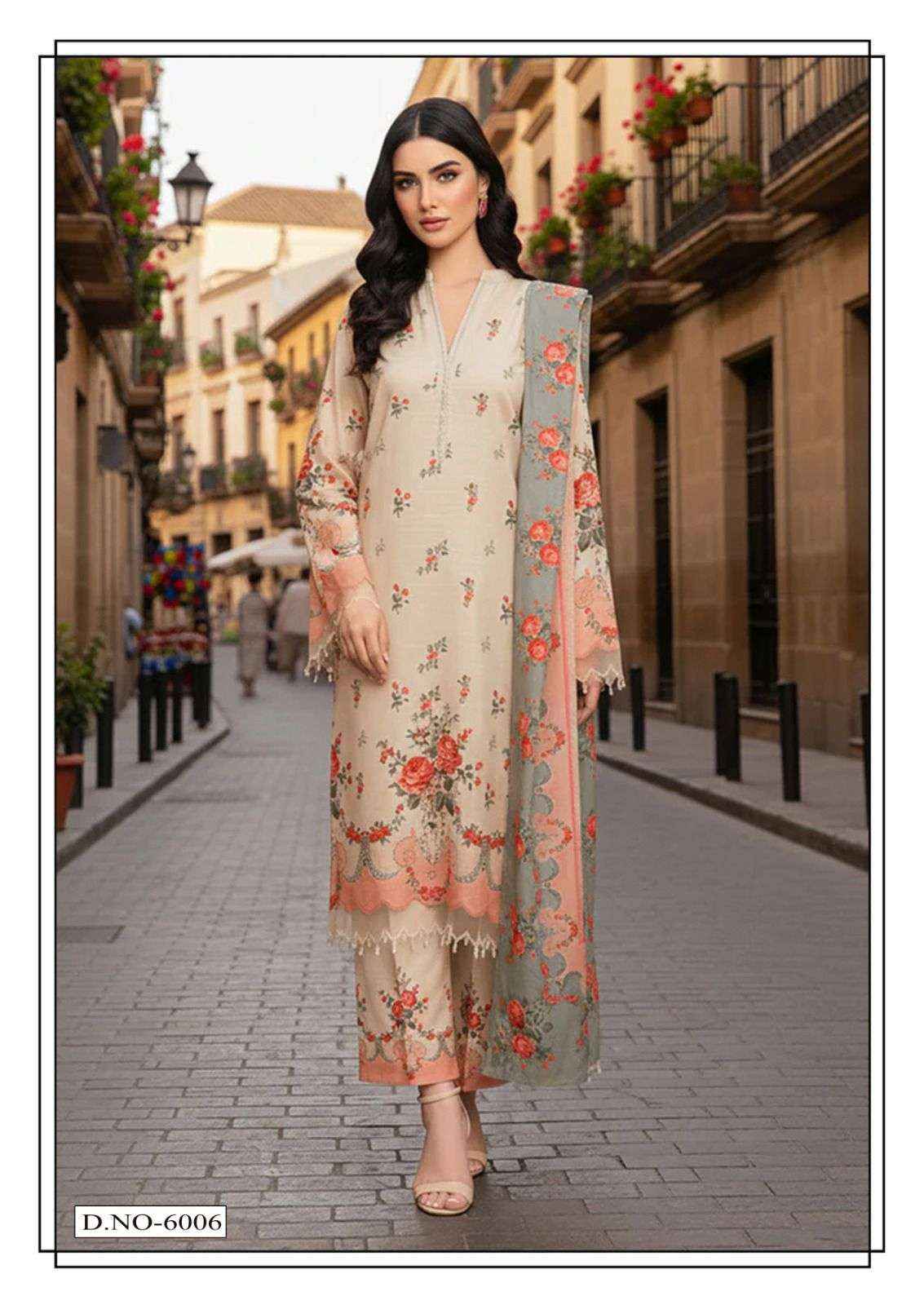 Hala Ramsha Vol 6 Cotton Dress Material Wholesale Price ( 6 pcs Catalogue )