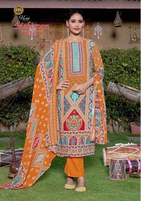 Harshit Fashion Meheroon Edition 23 Viscouse Reyon Dress Material Collection ( 6 Pcs Catalog )