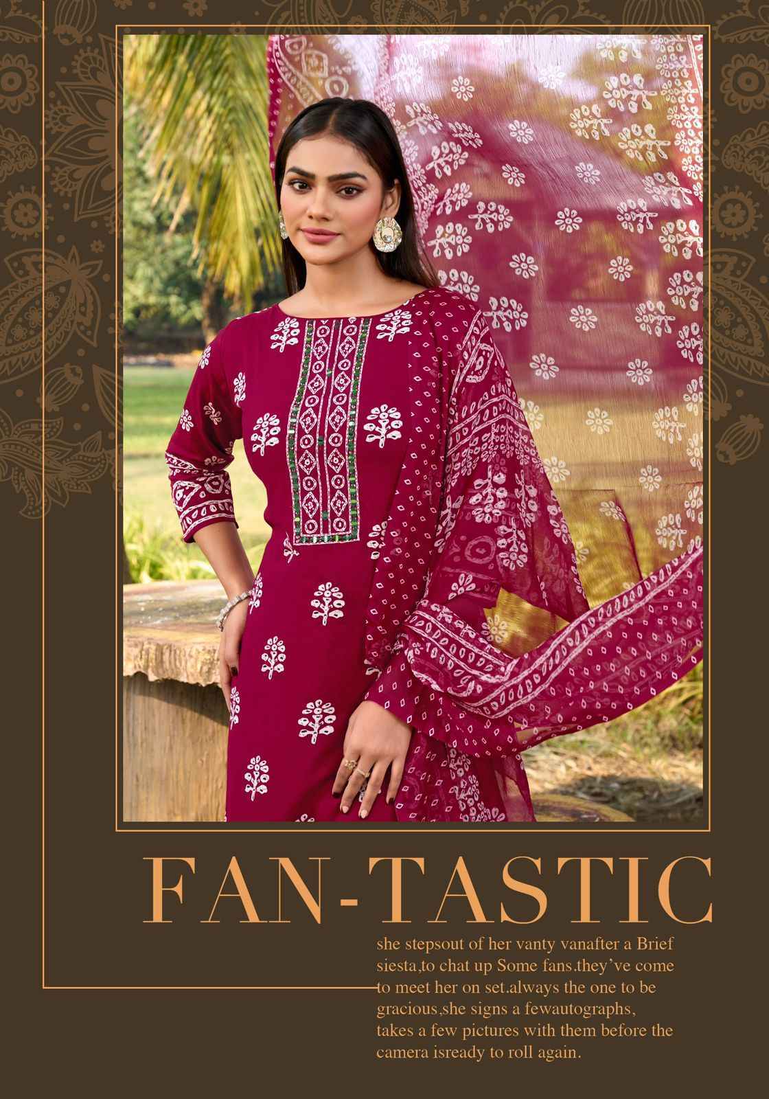 Harshit Fashion Rang Batik Viscose Reyon Dress Material Wholesale Collection ( 6 Pcs Catalog )