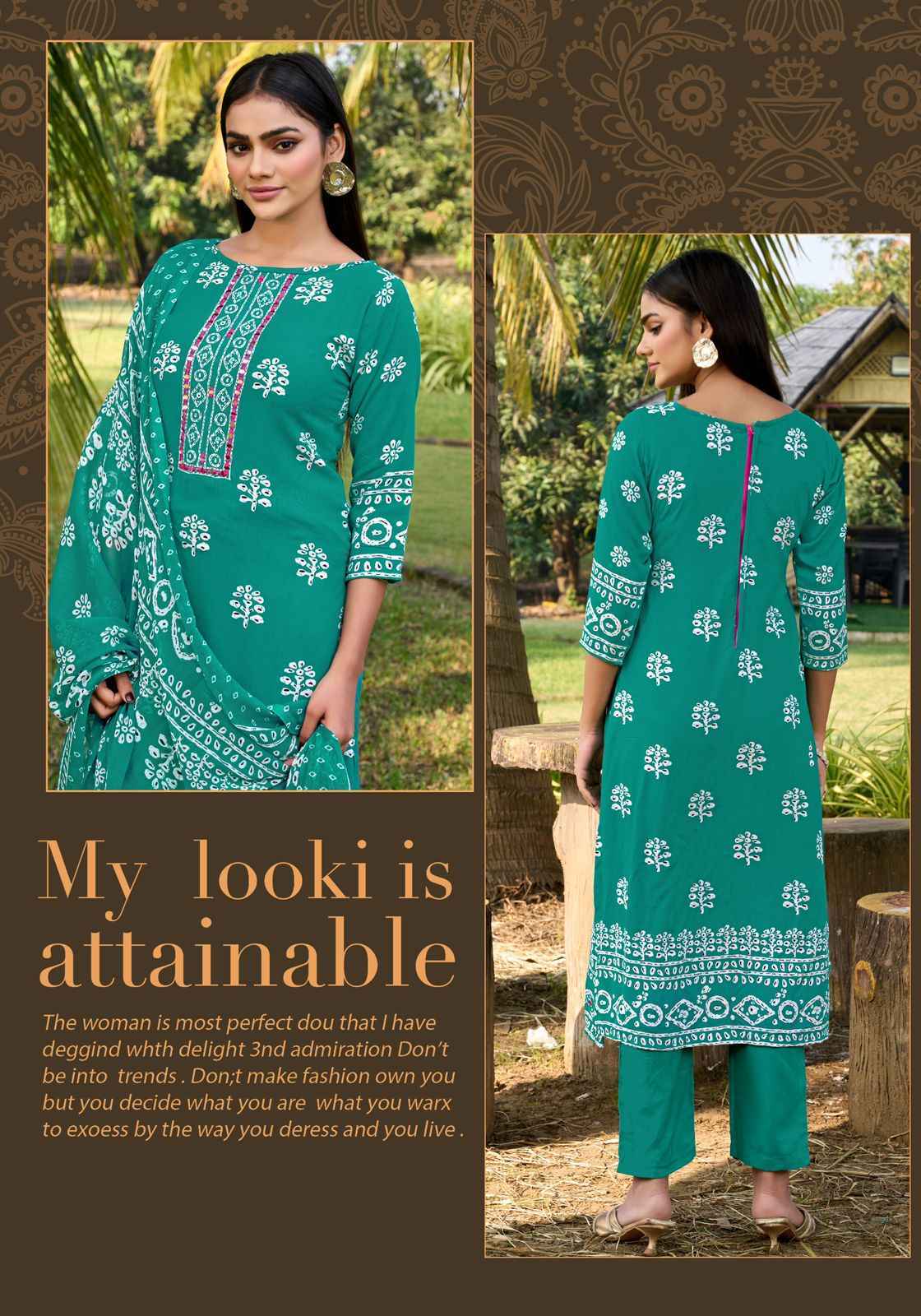 Harshit Fashion Rang Batik Viscose Reyon Dress Material Wholesale Collection ( 6 Pcs Catalog )