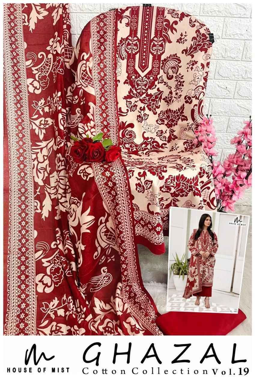 House Of Mist Ghazal Cotton Vol 19 Cotton Dress Material Collection ( 6 Pcs Catalog )