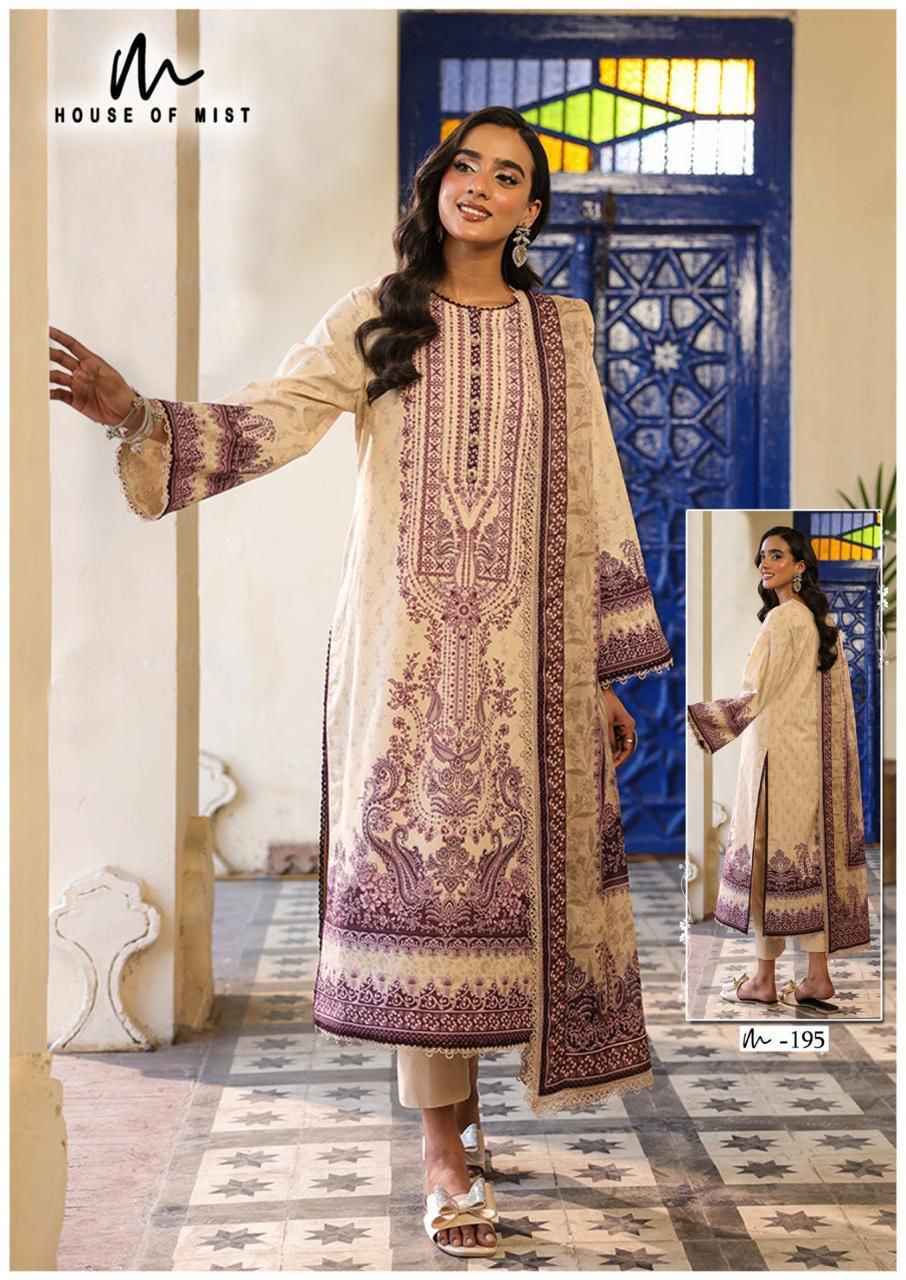 House Of Mist Ghazal Vol 20 Cotton Dress Material Wholesale Price ( 6 pcs Catalogue )